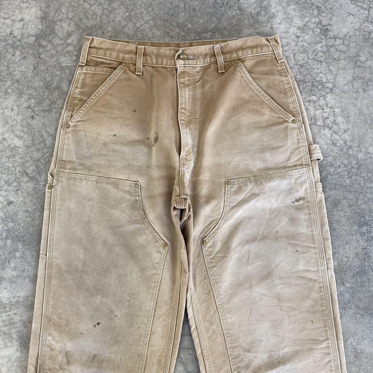 Carhartt Vintage Carhartt Double Knee Faded Tan Carpenter Work Pants Size US 32 / EU 48 - 3 Thumbnail
