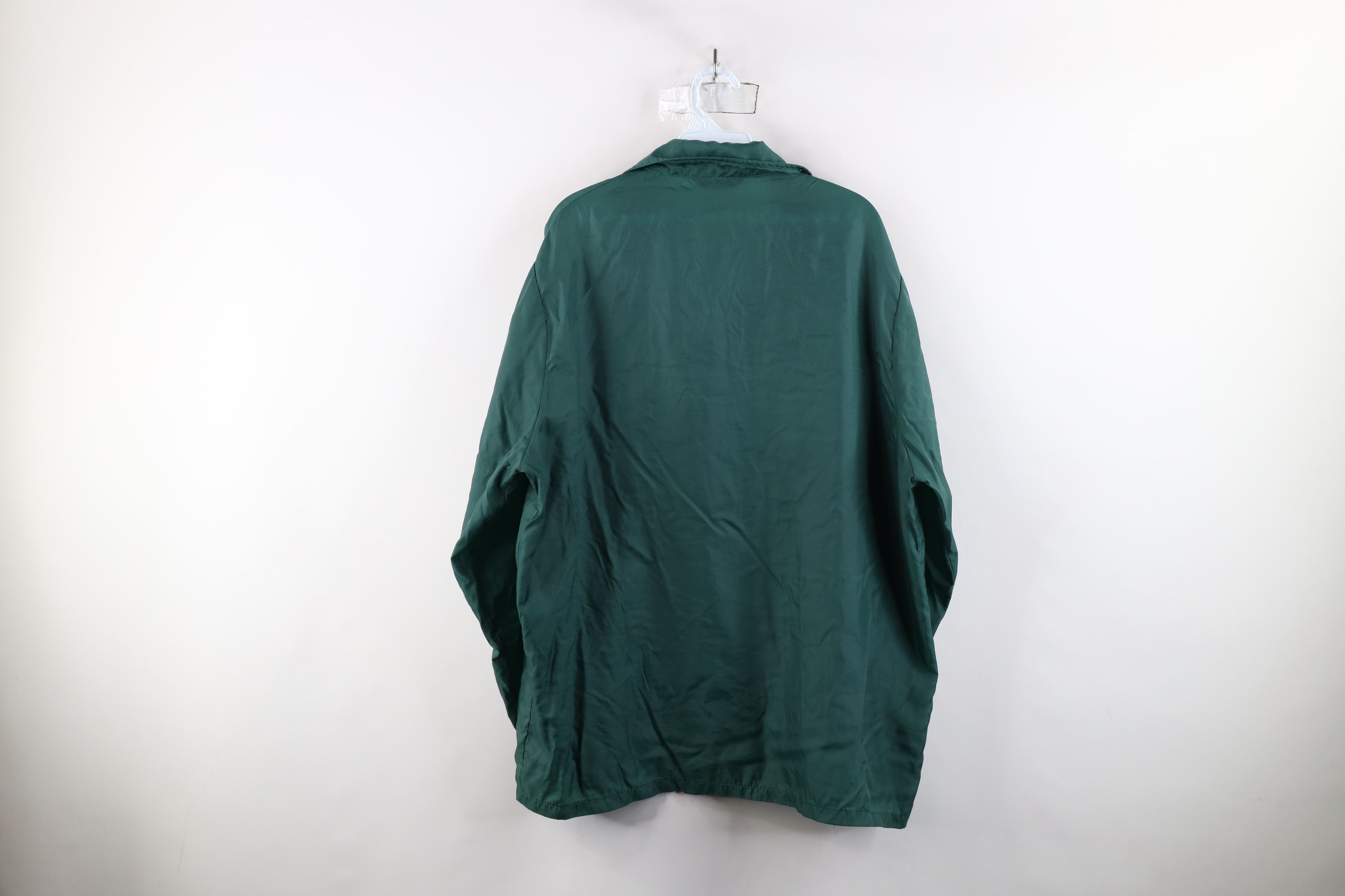 Vintage Vintage 70s Streetwear Coaches Windbreaker Jacket Green Size US L / EU 52-54 / 3 - 11 Thumbnail