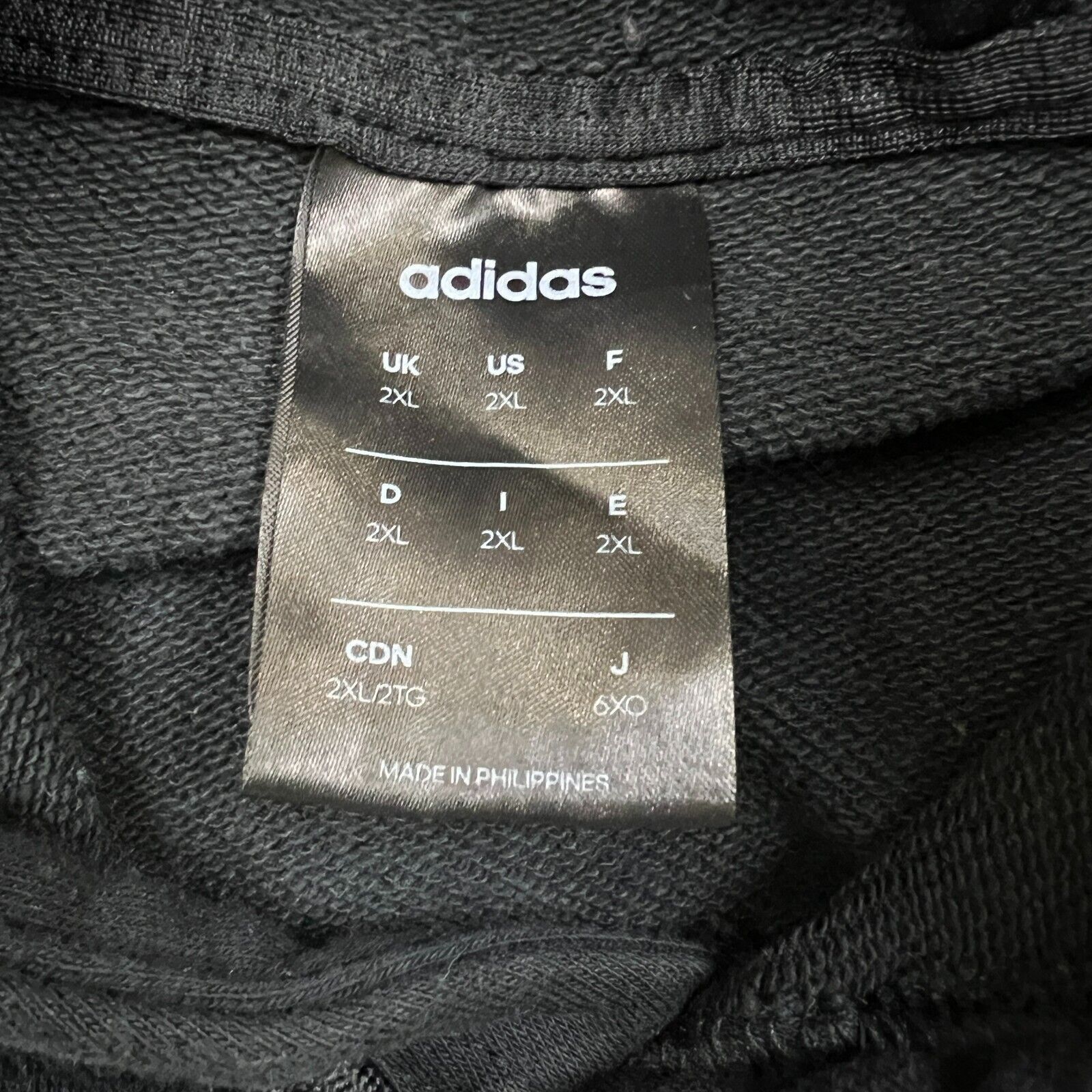 Adidas × Vintage Adidas Hoodie 2XL AOP Spell Out Pullover Hooded Sweatshirt Size US XXL / EU 58 / 5 - 4 Thumbnail