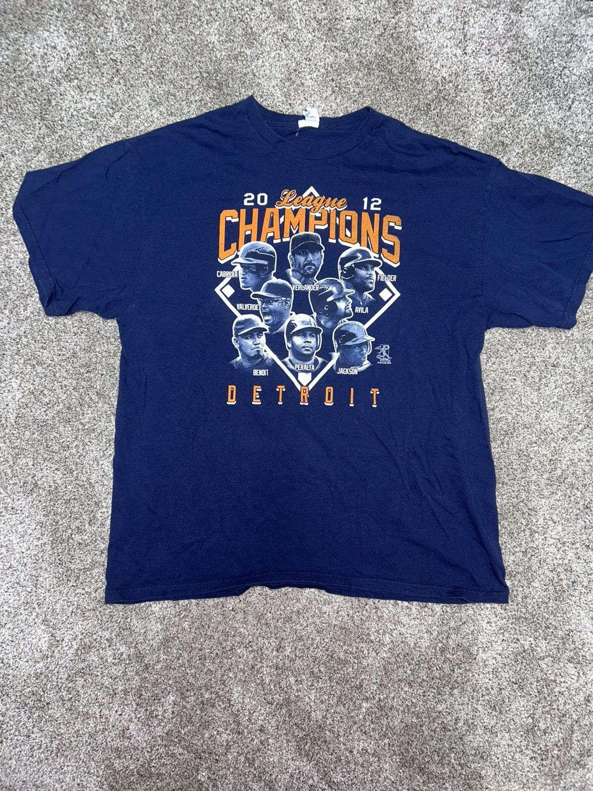 Gildan × MLB Detroit Tigers 2012 League Champions T-shirt Size US XL / EU 56 / 4 - 1 Thumbnail