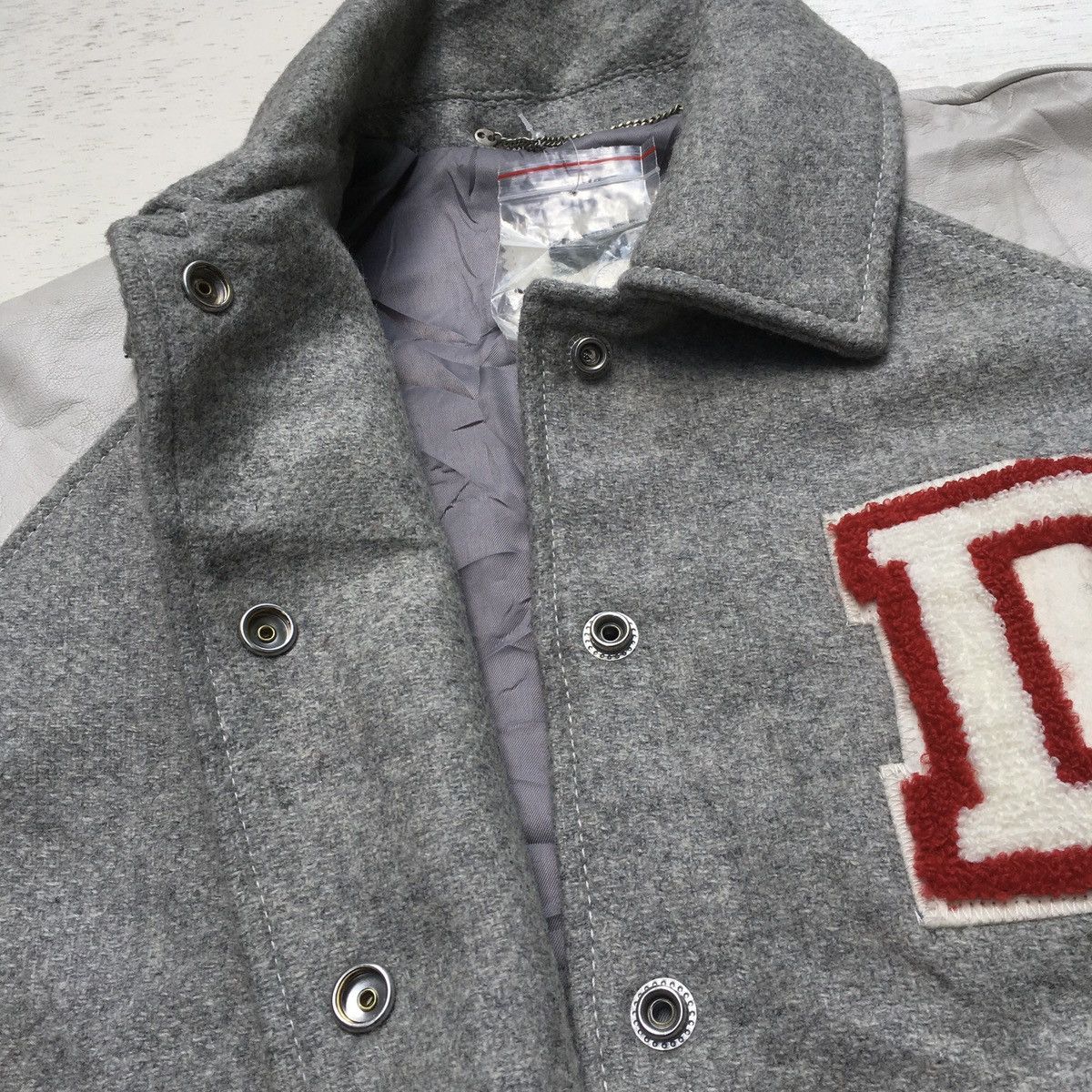 Diesel × Vintage FINAL DROP ‼️ Women Diesel Varsity Jacket Leather Sleeve Size M / US 6-8 / IT 42-44 - 10 Thumbnail
