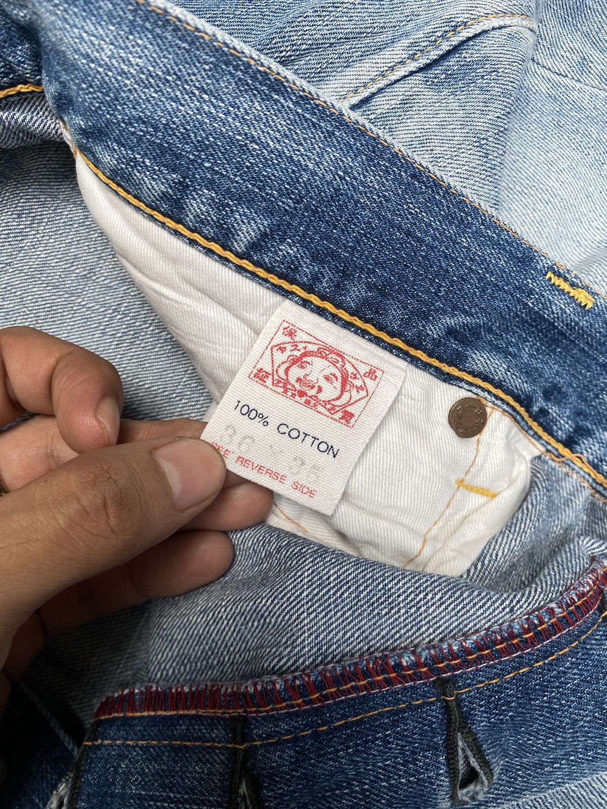 Evisu Evisu Faded Blue Straight Denim Pants Size US 36 / EU 52 - 5 Thumbnail