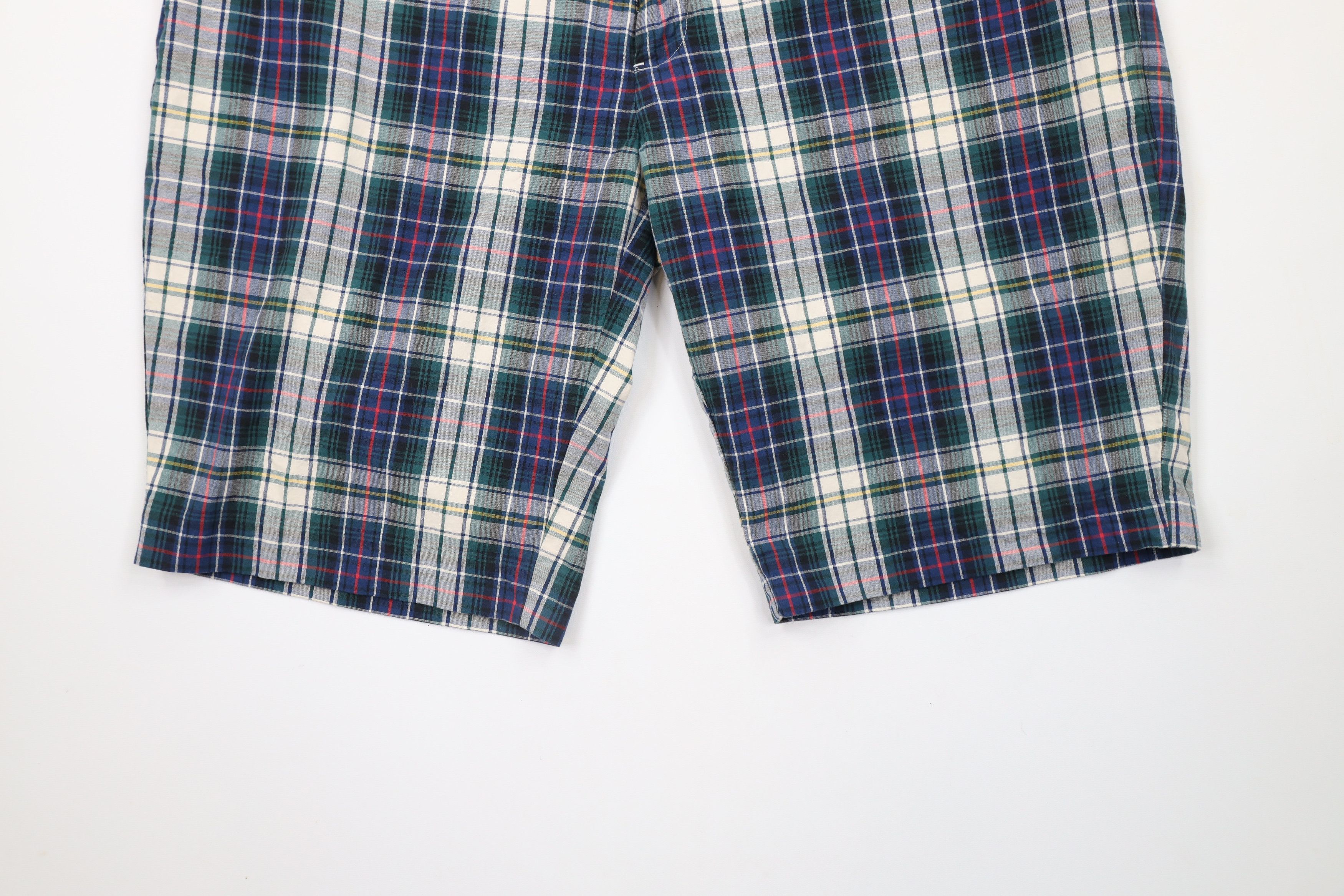 Ralph Lauren × Vintage Vintage 90s Ralph Lauren Golf Chino Shorts Plaid Cotton Size US 40 / EU 56 - 4 Thumbnail
