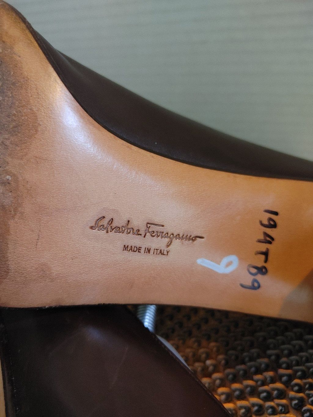 Salvatore Ferragamo Salvatore Ferragamo Leather Block Heels Size 9B Size US 9 / IT 39 - 8 Thumbnail