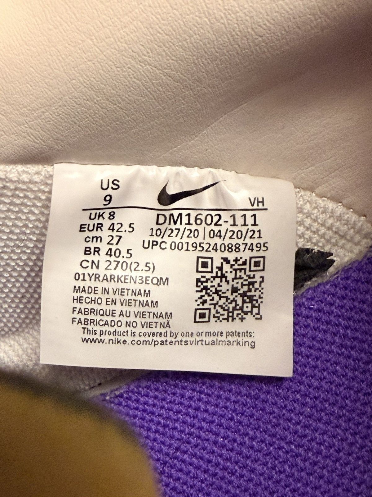 Nike × Off-White Off White x Nike Dunk Low ‘Lot 28 of 50’ Size US 9 / EU 42 - 7 Thumbnail