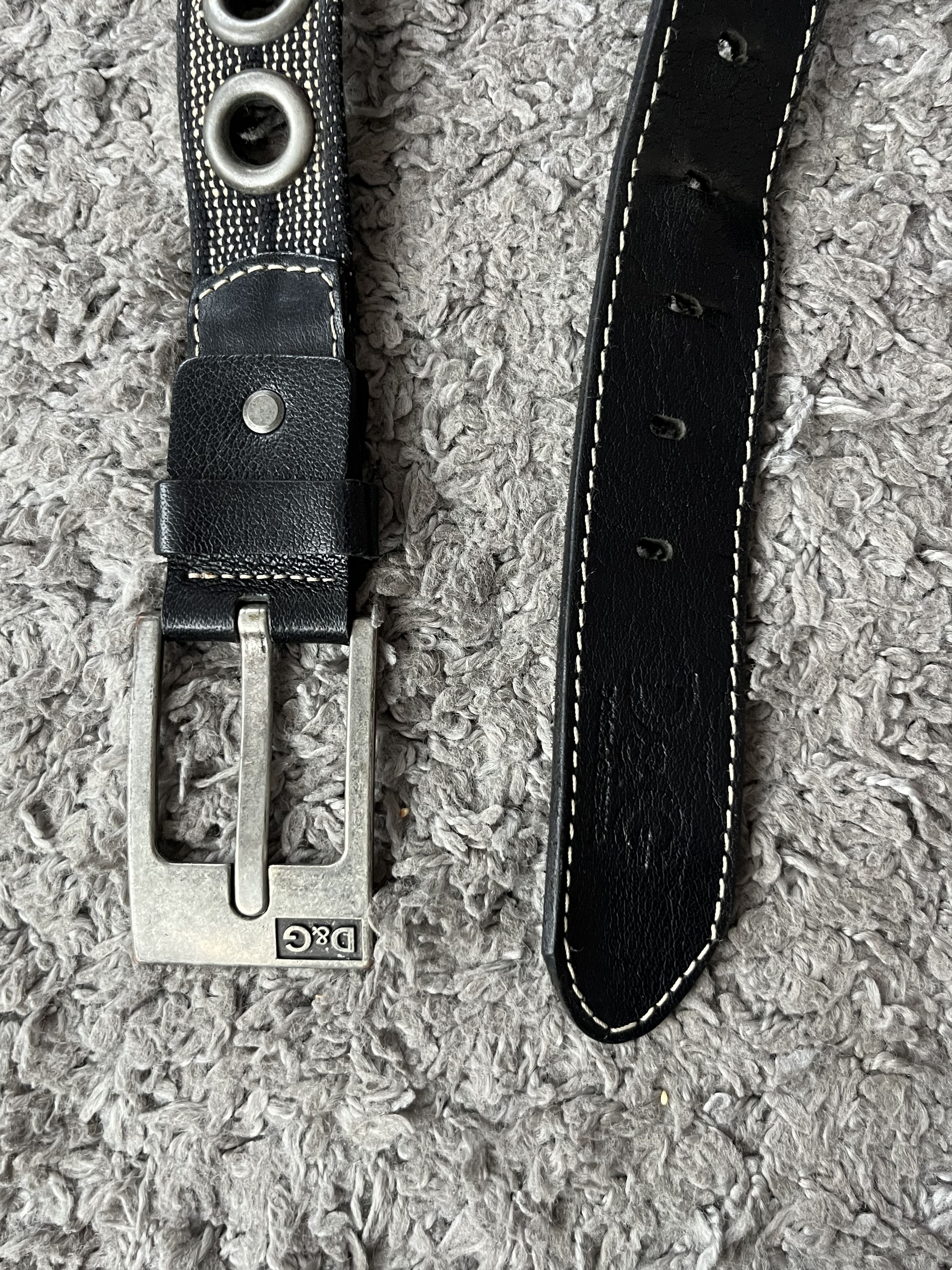 Dolce & Gabbana Vintage Leather Belt Dolce&Gabbana Very Rare Y2K Style Size ONE SIZE - 2 Thumbnail