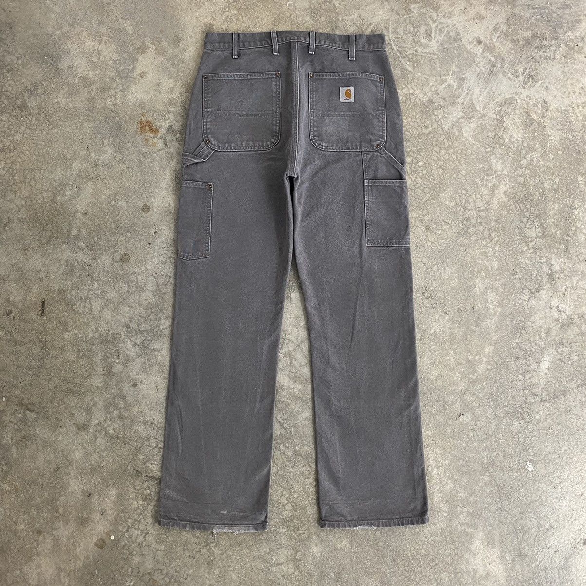 Carhartt × Vintage Vintage Carhartt Double Knee Gravel Grey Carpenter Pants Size US 32 / EU 48 - 16 Thumbnail