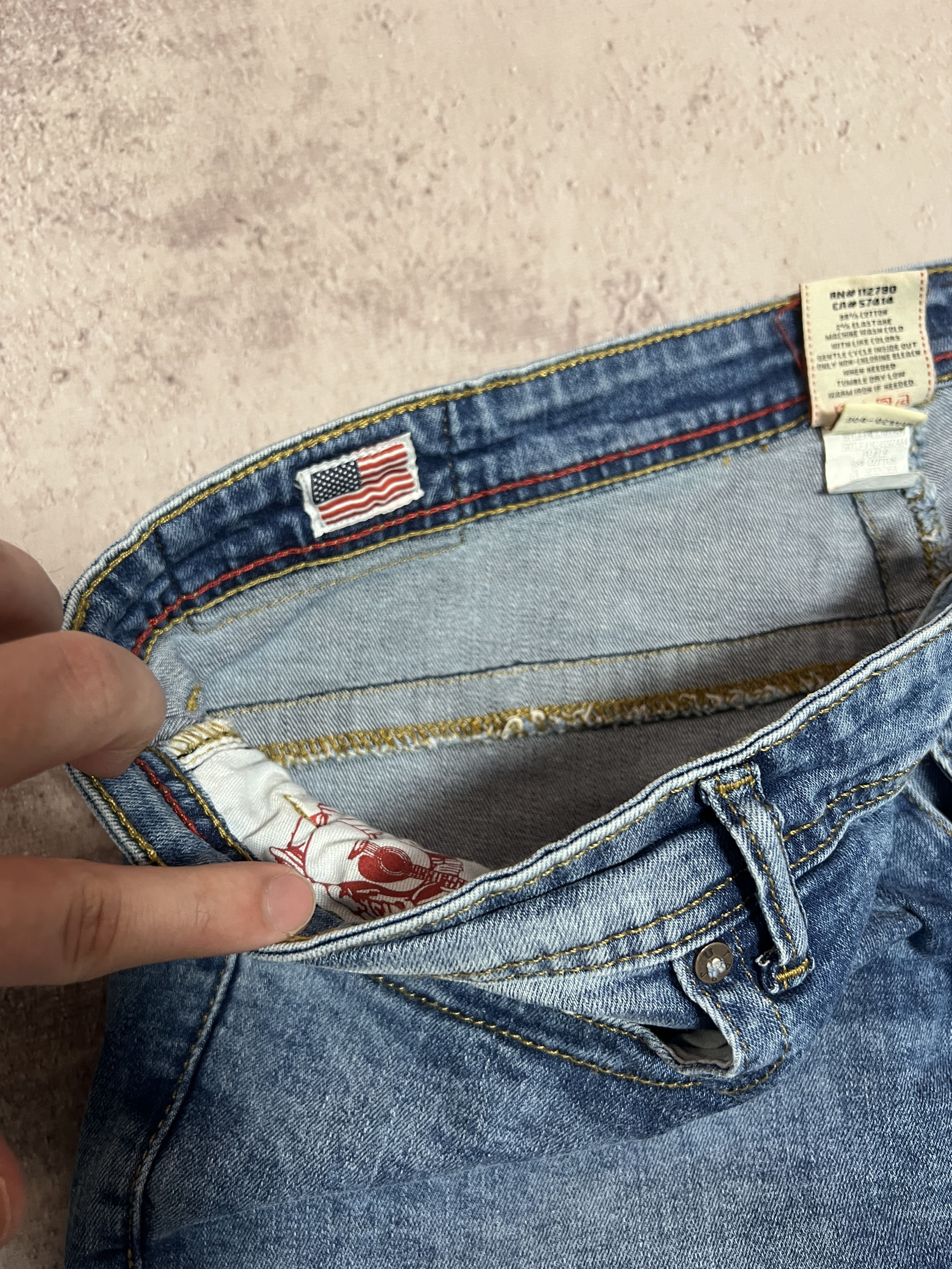 True Religion Vintage 2000s True Religion Rocco Slim Denim Jeans Size 38 Size US 38 / EU 54 - 15 Thumbnail