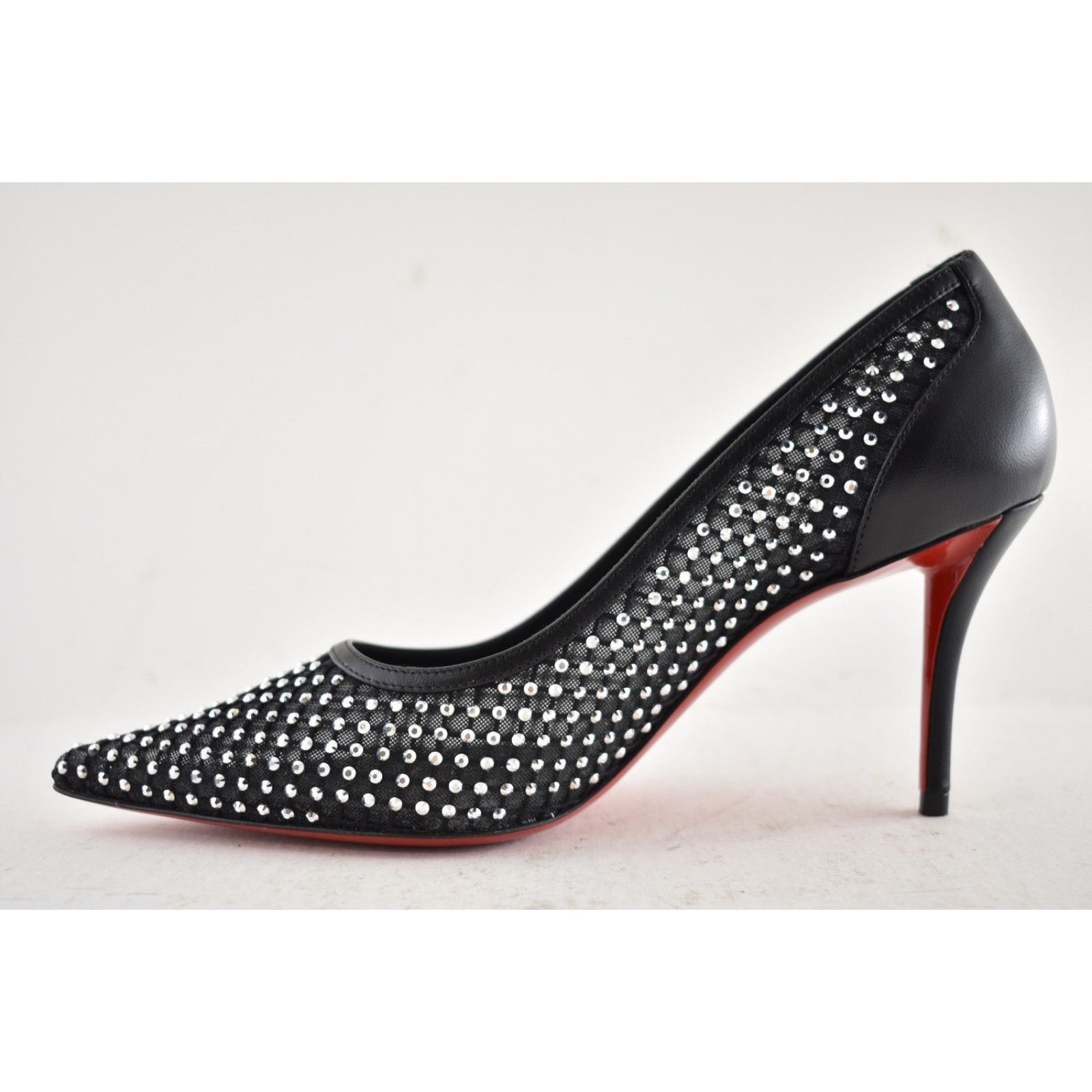 Christian Louboutin Christian Louboutin Apostropha Mesh Strass 80 Heel Pump 36.5 Size US 6.5 / IT 36.5 - 12 Thumbnail