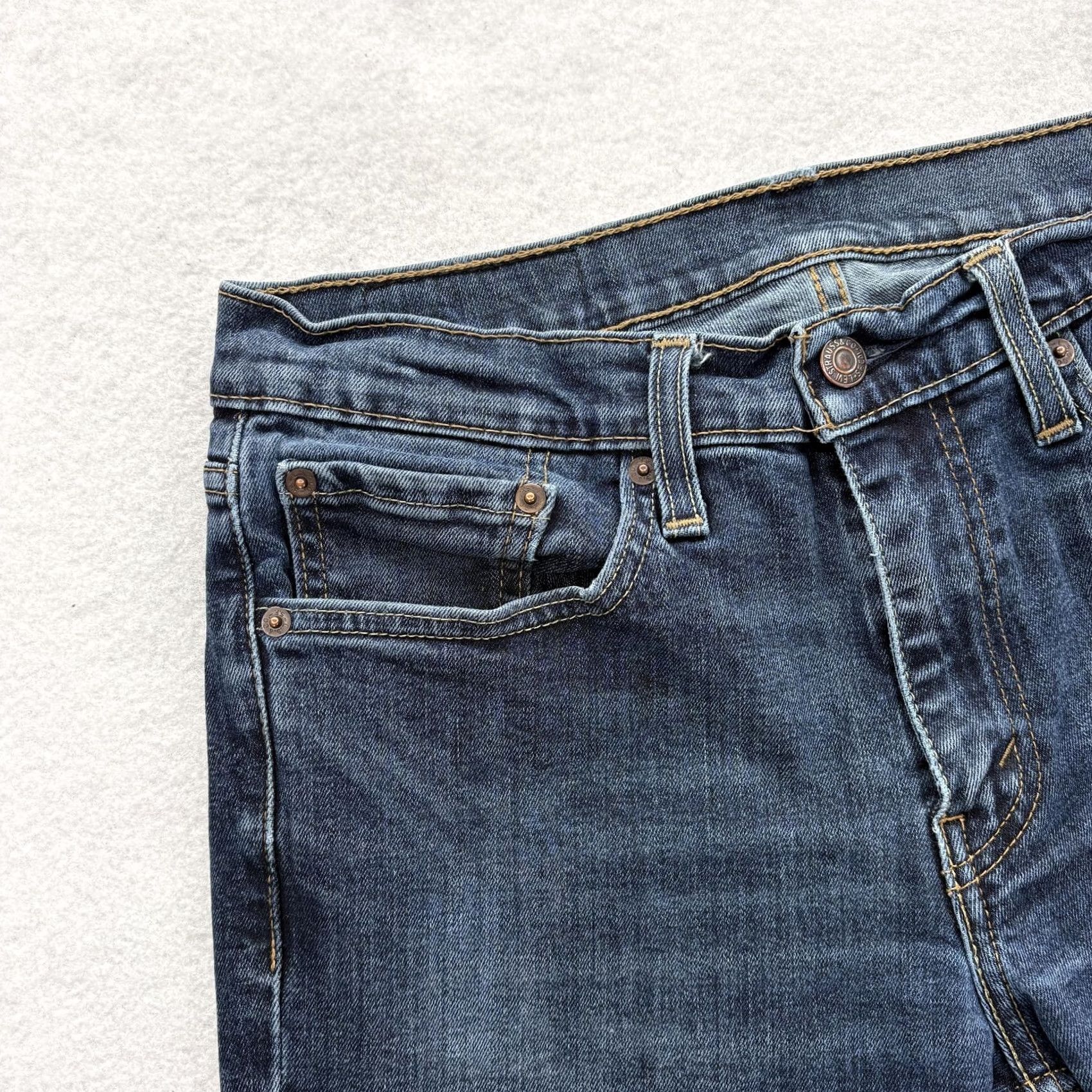 Levi's Levis 511 Jeans Mens Slim Straight Stretch Denim Pants 32x29 Blue Medium Wash Size US 32 / EU 48 - 3 Thumbnail