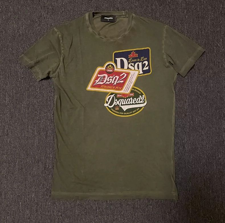 Dsquared2 Dsquared2 Washed Green Graphic T-Shirt-yf Size US M / EU 48-50 / 2 - 1 Thumbnail