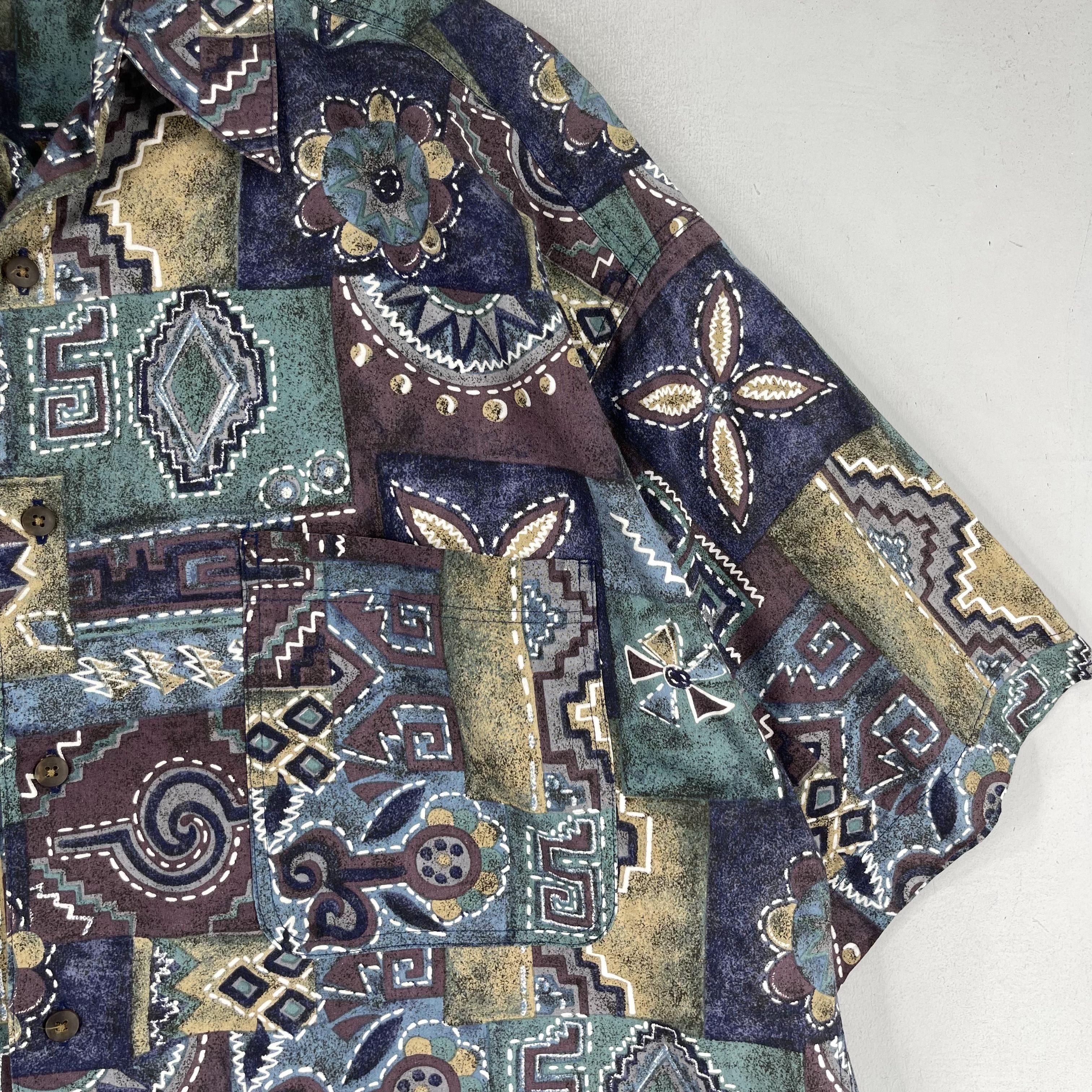 Japanese Brand × Vintage Vintage Pop Art Psychedelic Crazy Funky Pattern Shirt Size US L / EU 52-54 / 3 - 3 Thumbnail