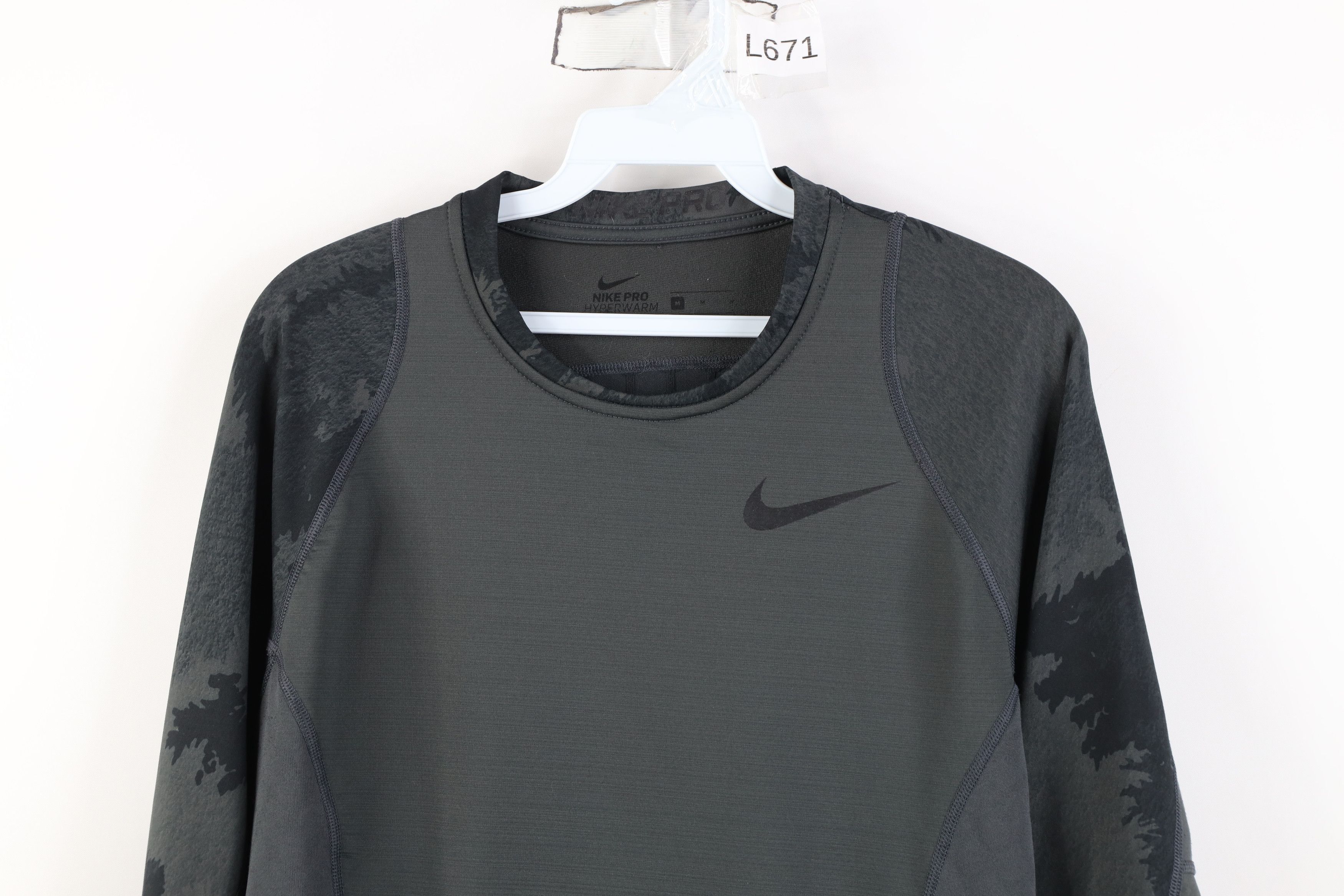 Nike Nike Pro Combat Fleece Lined Fitted Compression T-Shirt Size US M / EU 48-50 / 2 - 2 Thumbnail