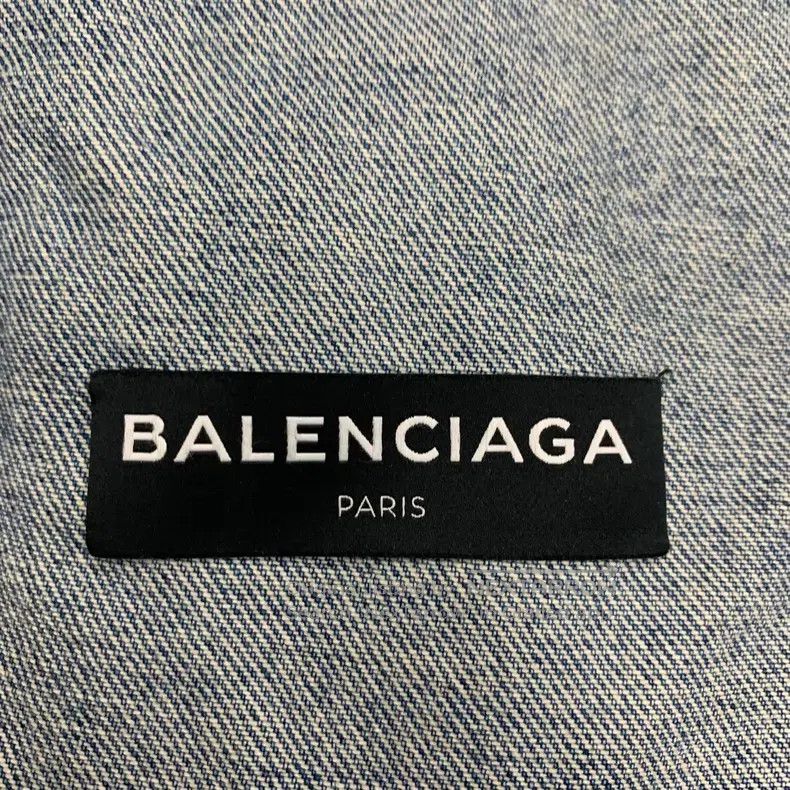 Balenciaga Balenciaga Blue Coca-Cola Washed Aged Denim Jacket Size US S / EU 44-46 / 1 - 4 Thumbnail