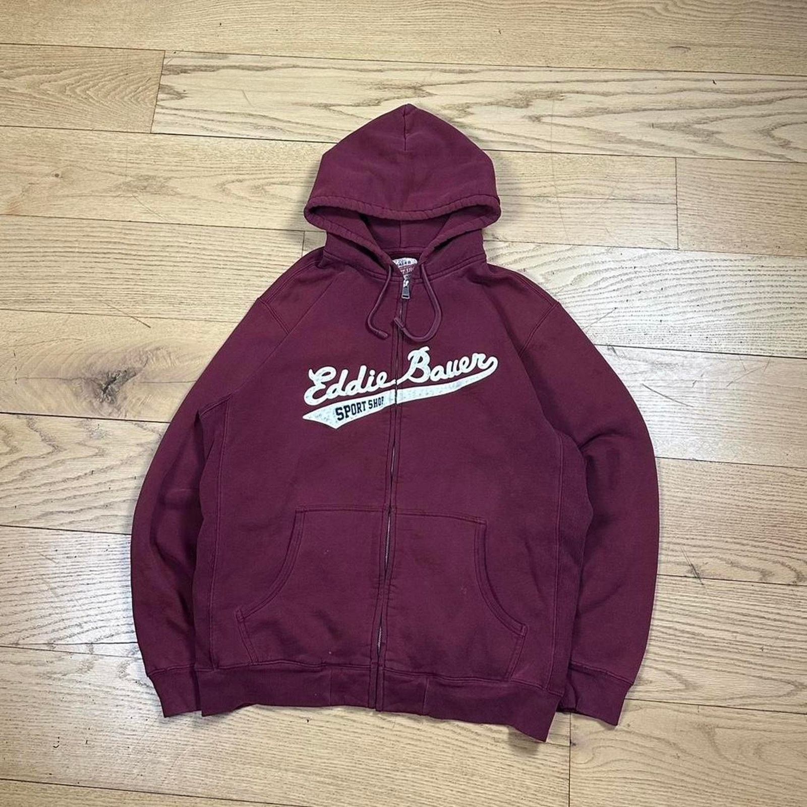 Eddie Bauer × Vintage Vintage Eddie Bauer Hoodie Size US XL / EU 56 / 4 - 1 Thumbnail
