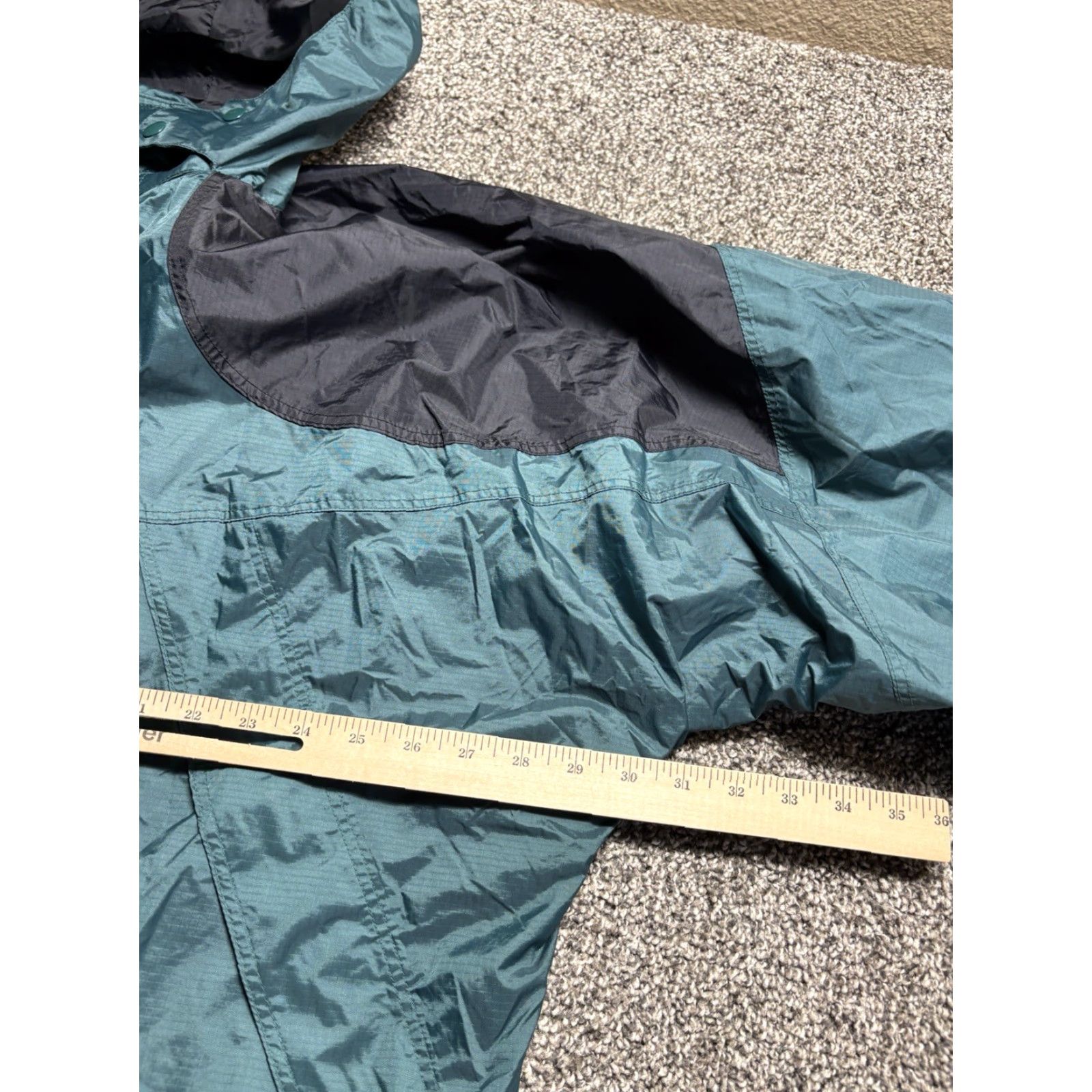 Bass Pro Shops Bass Pro Shops Jacket Mens 3XL Hooded Nylon Rain Coat Fishing Rain Coat Zip Pockets Water Resistant Weathergear Outdoor Full Zip Lined Green Nylon Size US XXL / EU 58 / 5 - 4 Thumbnail