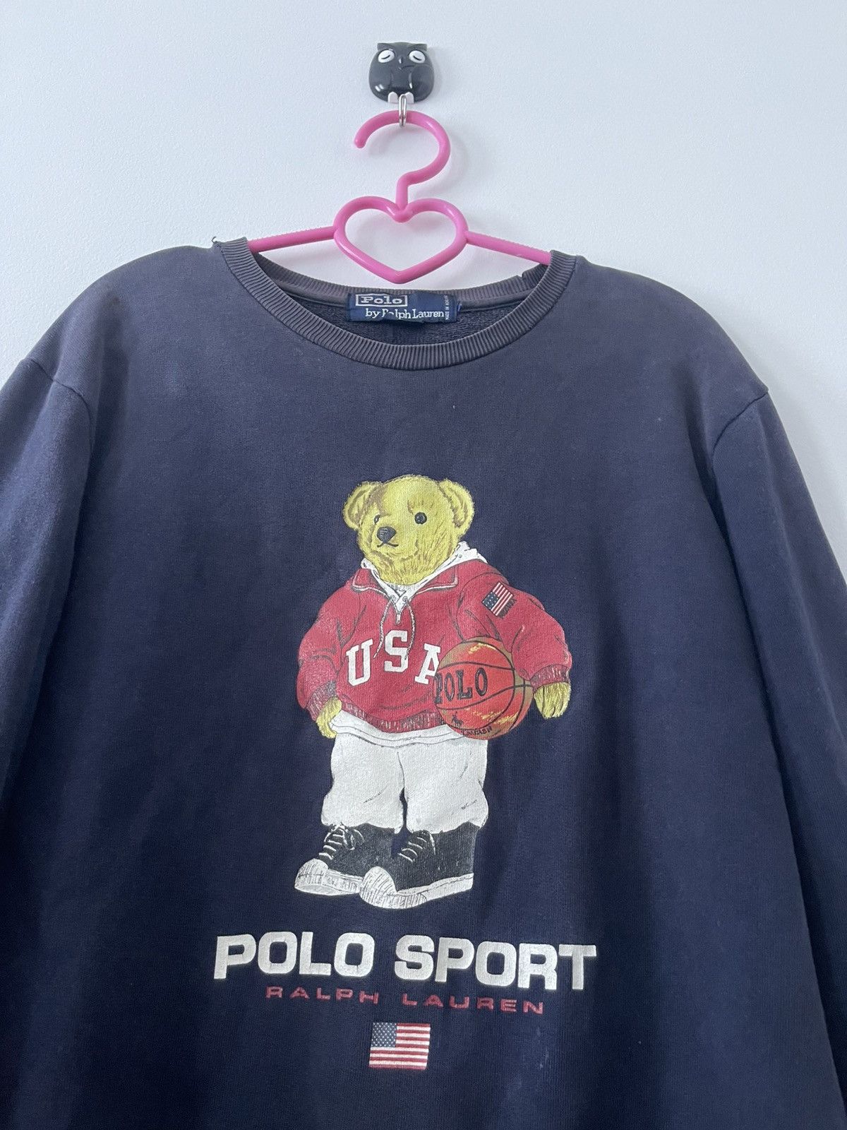Polo Ralph Lauren Vintage POLO BEAR Polo Sport Ralph Lauren Faded Thrashed Size US S / EU 44-46 / 1 - 2 Thumbnail
