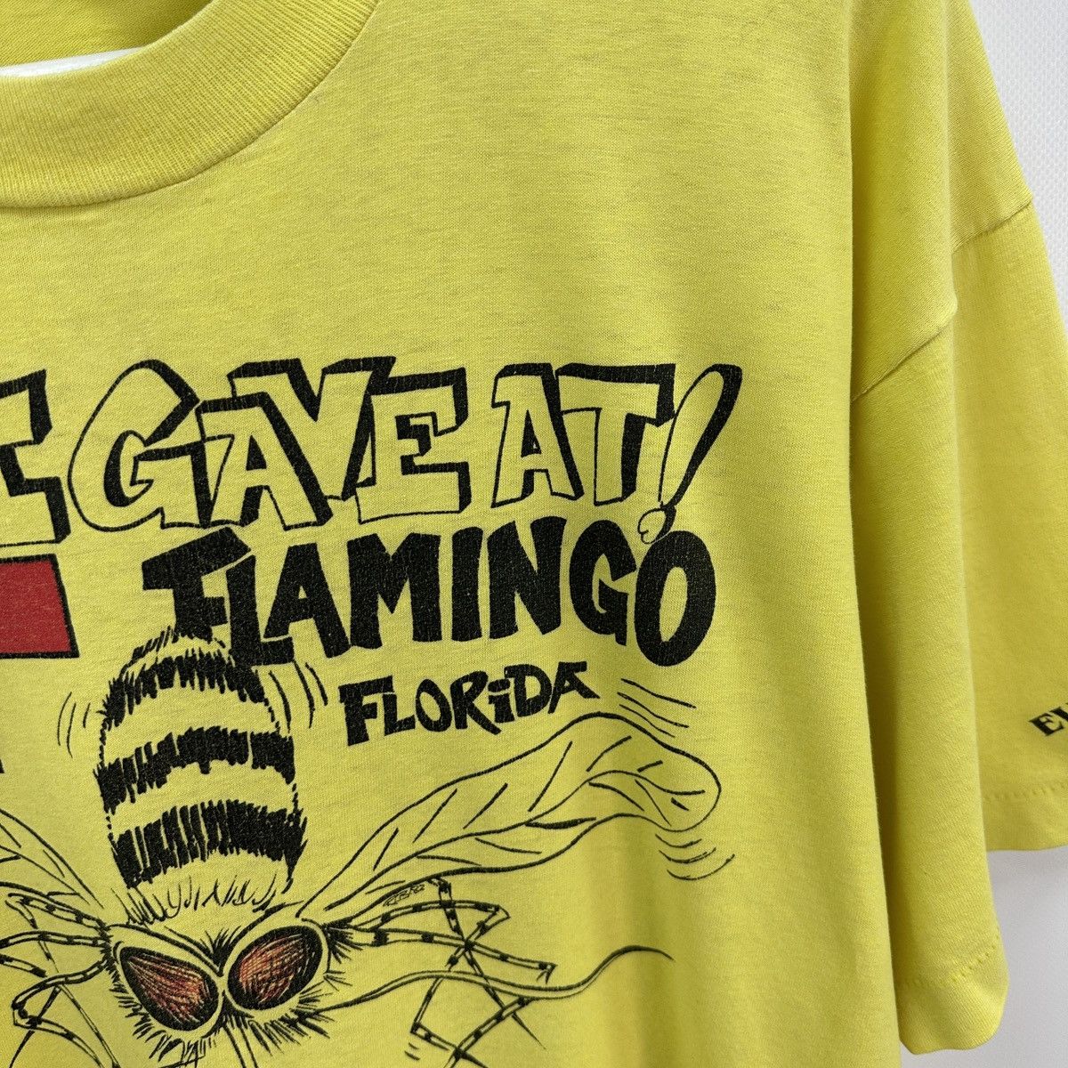 Vintage Vintage 90s Mosquito I gave at flamingo Florida tee y2k hype Size US XL / EU 56 / 4 - 5 Thumbnail