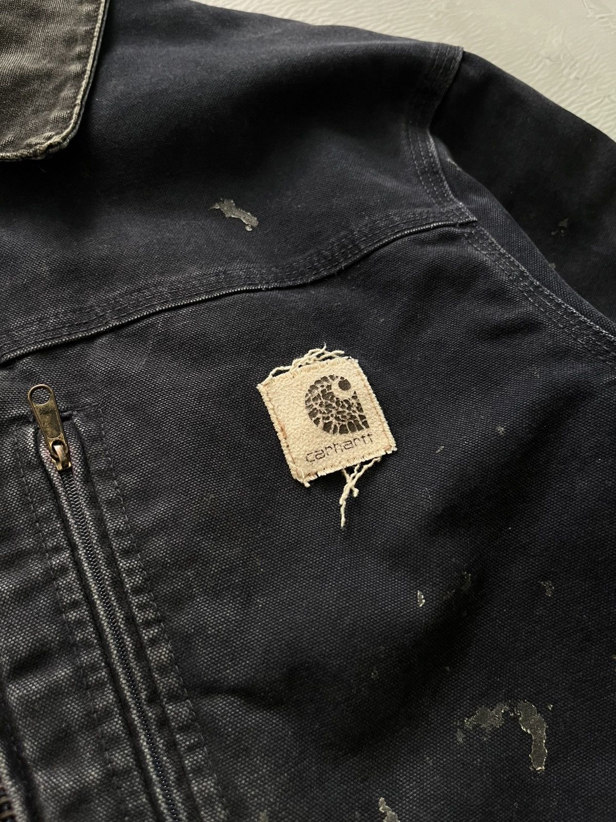 Carhartt 🇺🇸 90s Carhartt WIP Detroit Sherpa Jacket Vintage Streetwear Size US L / EU 52-54 / 3 - 9 Thumbnail