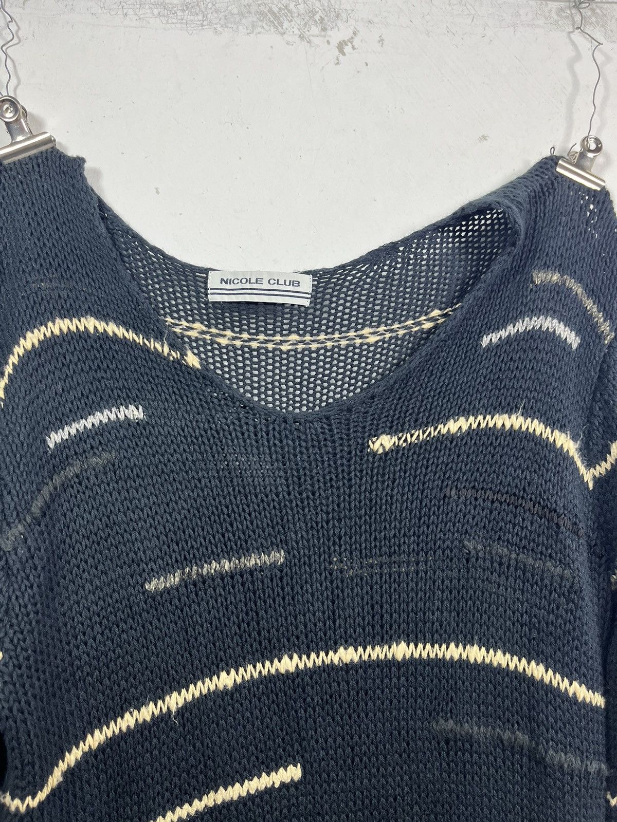 Nicole Club Vintage Knitwear NICOLE CLUB Size L / US 10 / IT 46 - 2 Thumbnail