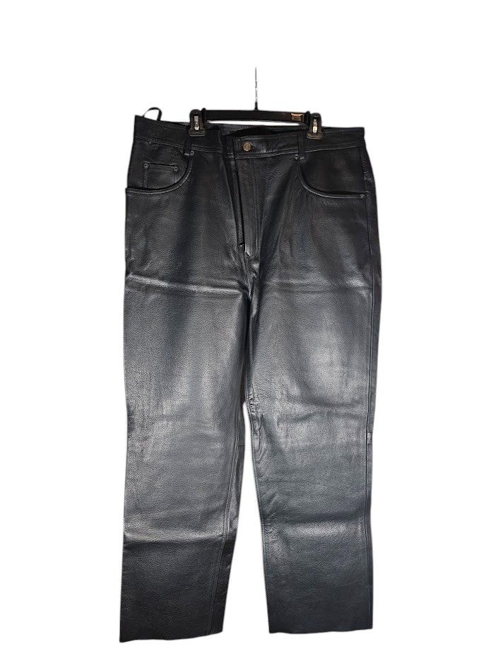 Element Advanced Motorcycle Gear Men's Black Leather Pants