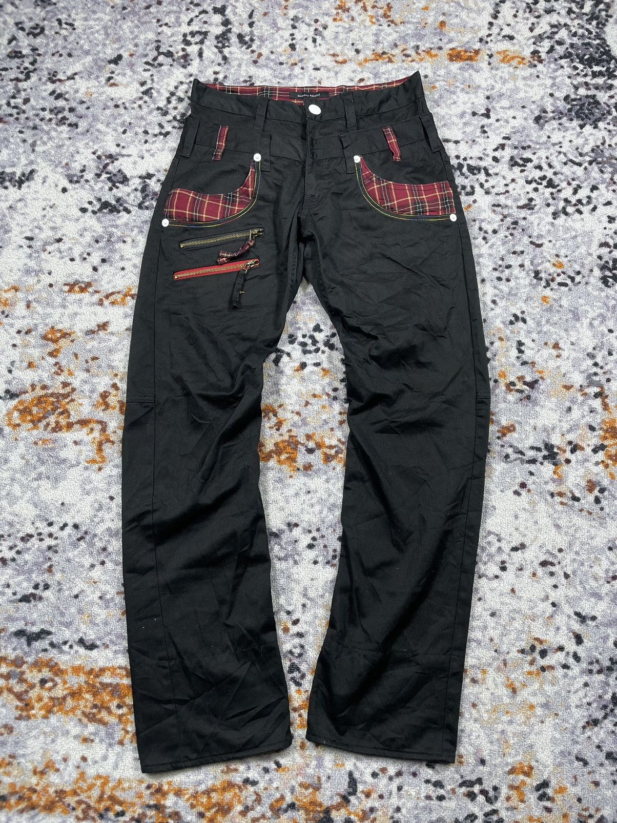 image of Hysteric Glamour x Vintage Japanese- Memory Special Double Waist Multi Zipper in Black (Size 31)