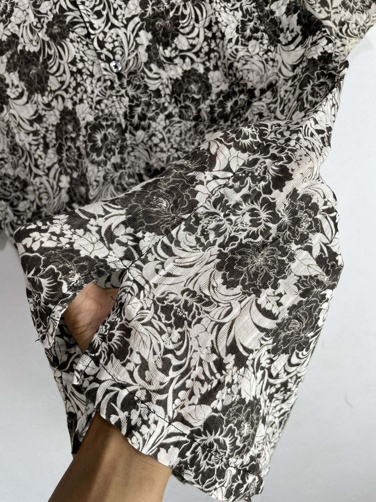 Tornado Mart Gothic Floral Transparent shirt Size L / US 10 / IT 46 - 3 Thumbnail