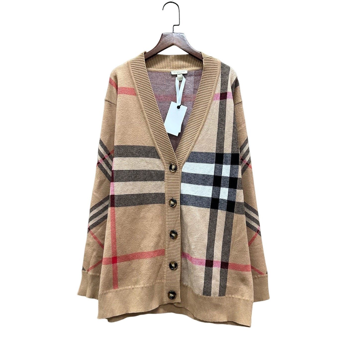 Burberry Burberry Brit Check Knit Cardigan Size L Size US L / EU 52-54 / 3 - 1 Thumbnail