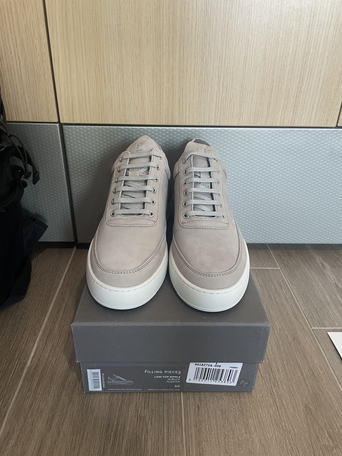 Filling Pieces Filling Pieces Leather Sneakers Grey Size US 7 / EU 40 - 3 Thumbnail