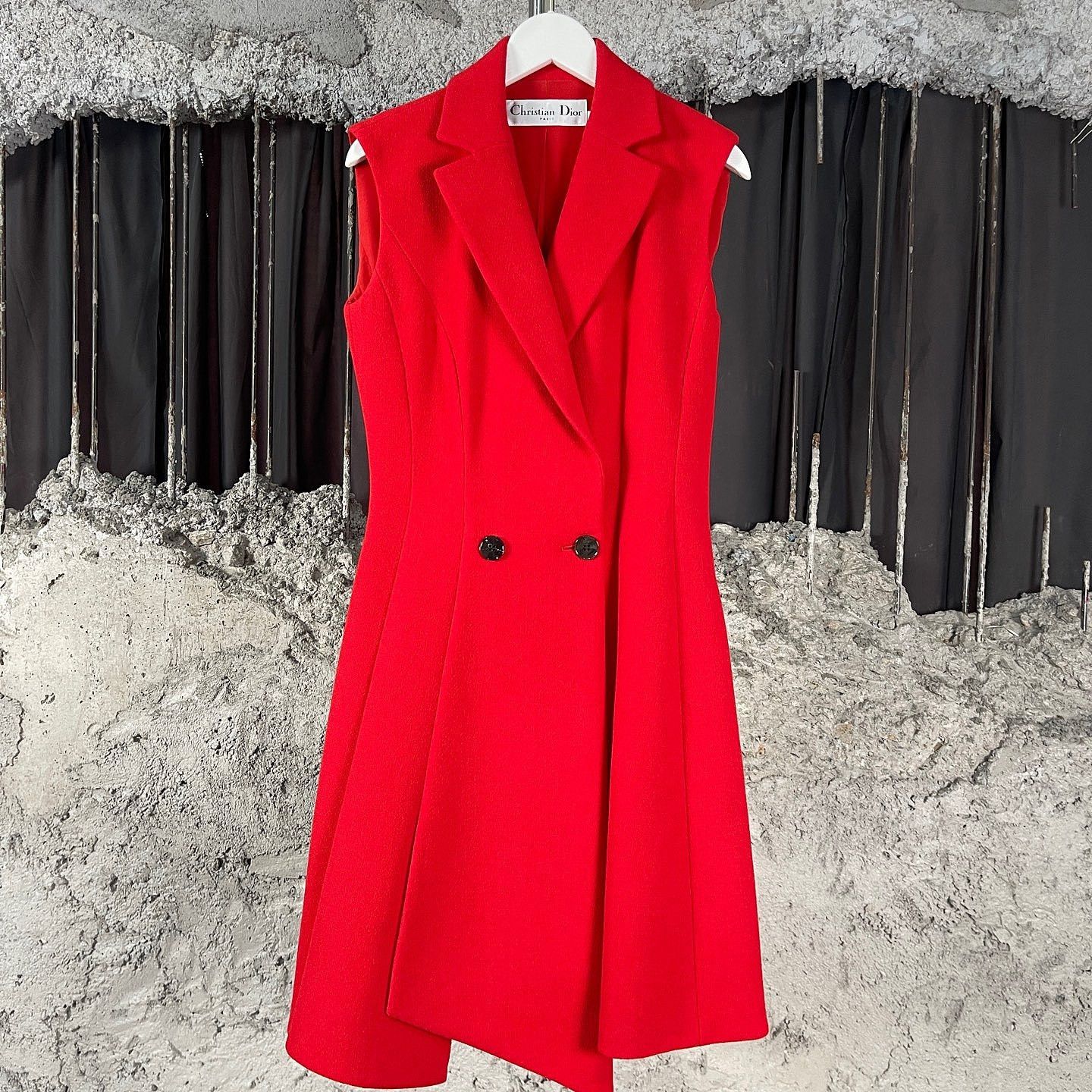 Dior Dior Wool Sleeveless Coat Size 34 Size XS / US 0-2 / IT 36-38 - 1 Thumbnail