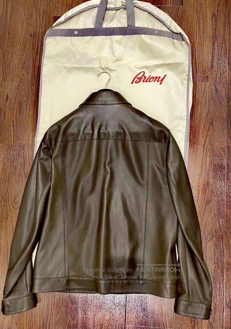 Brioni Brioni Leather jacket Size US L / EU 52-54 / 3 - 3 Thumbnail