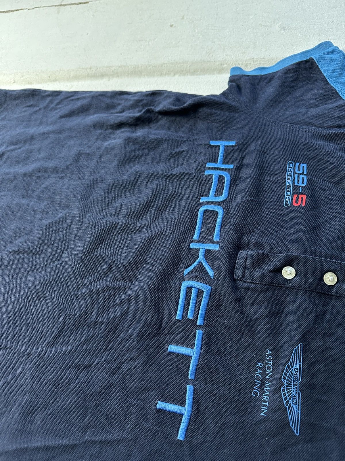 Hackett 🚨Vintage Y2K Hackett Aston Martin Racing 95 formula BIG LOGO Size US S / EU 44-46 / 1 - 5 Thumbnail