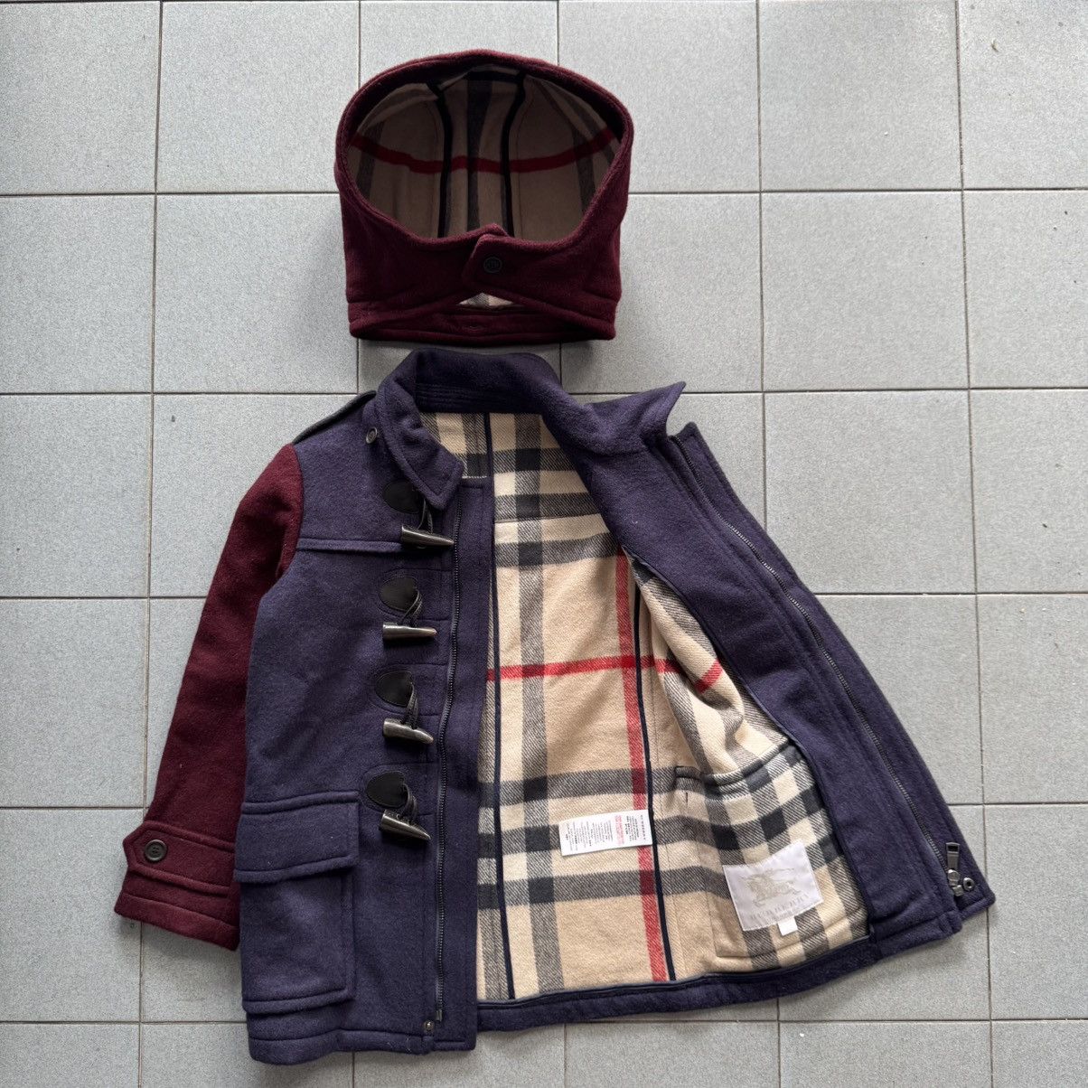 Burberry Burberry Wool Duffle Hooded Coat Size XS / US 0-2 / IT 36-38 - 14 Thumbnail