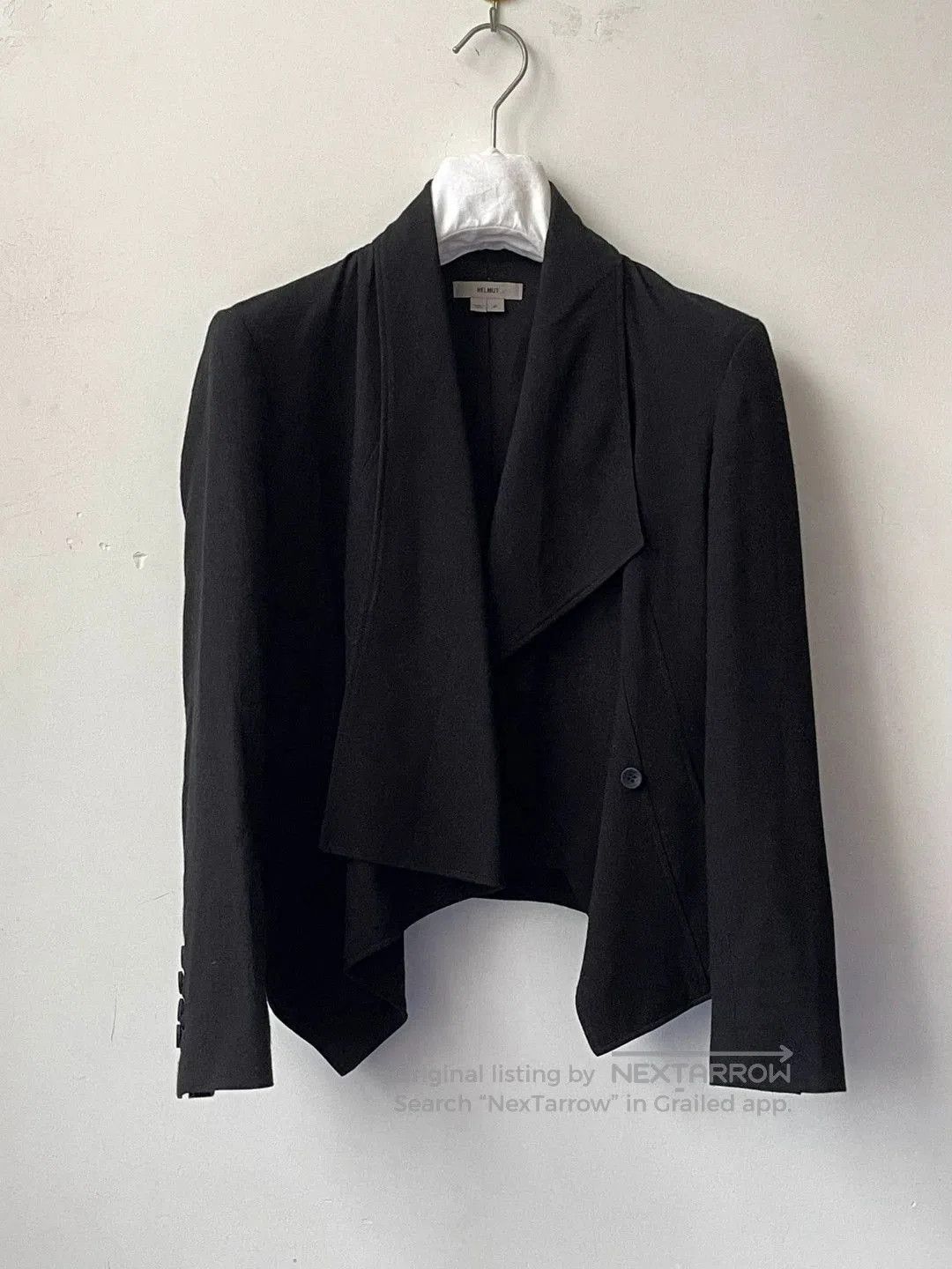 Helmut Lang Helmut Lang Irregular Neck Silk Jacket. Size M / US 6-8 / IT 42-44 - 7 Thumbnail