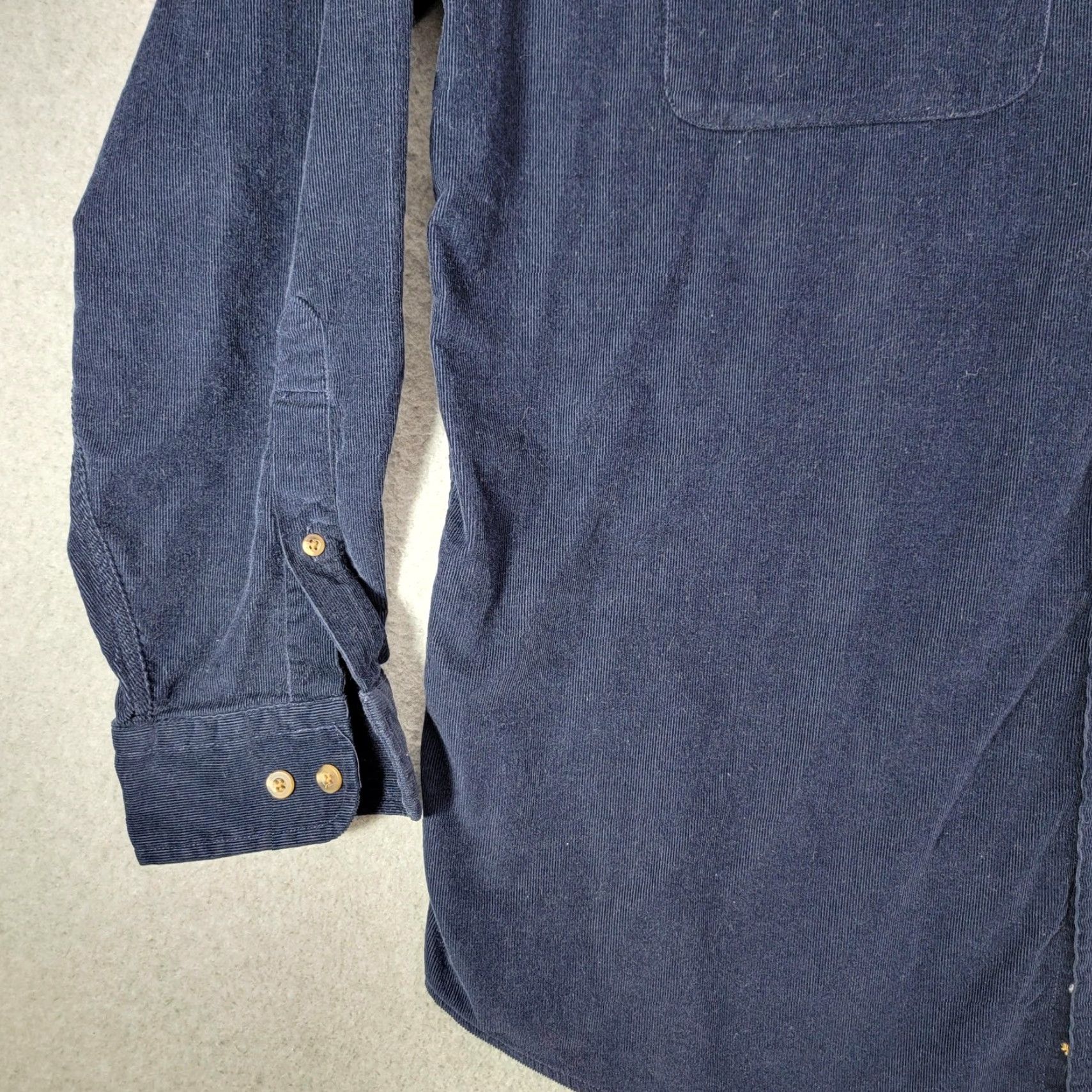 Lands' End Lands' End Shirt Mens Large Blue Corduroy Button Down Long Sleeve Casual Size US L / EU 52-54 / 3 - 3 Thumbnail