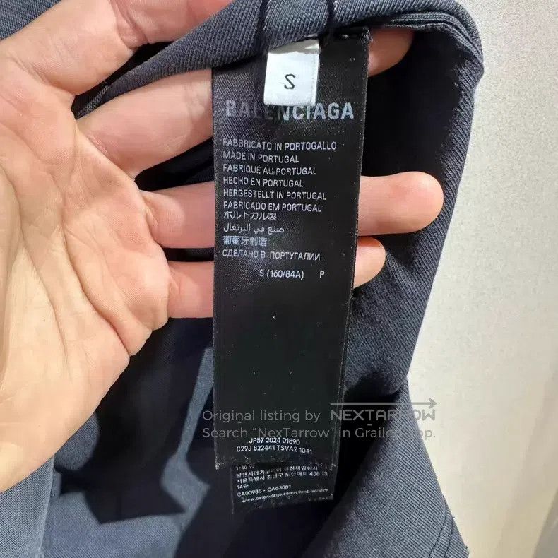 Balenciaga Balenciaga Relief Decayed Destroyed Short Sleeve Size US S / EU 44-46 / 1 - 5 Thumbnail