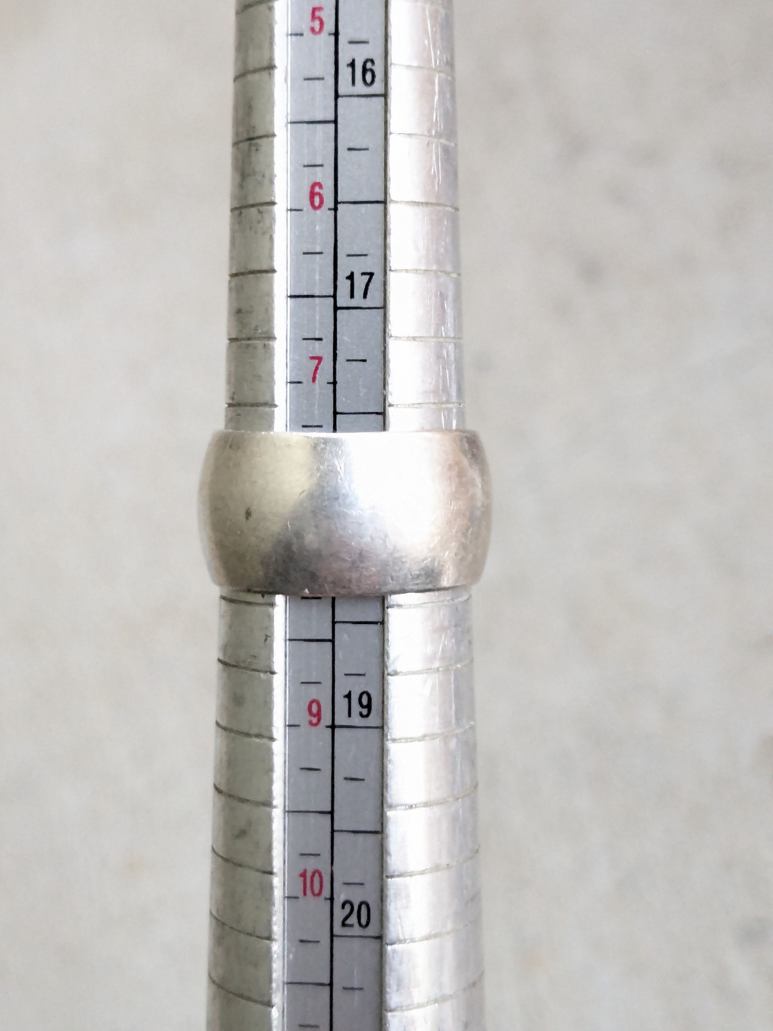 Jewelry Vintage Sterling Silver Ring Cigar Band 7.75 Size ONE SIZE - 9 Thumbnail