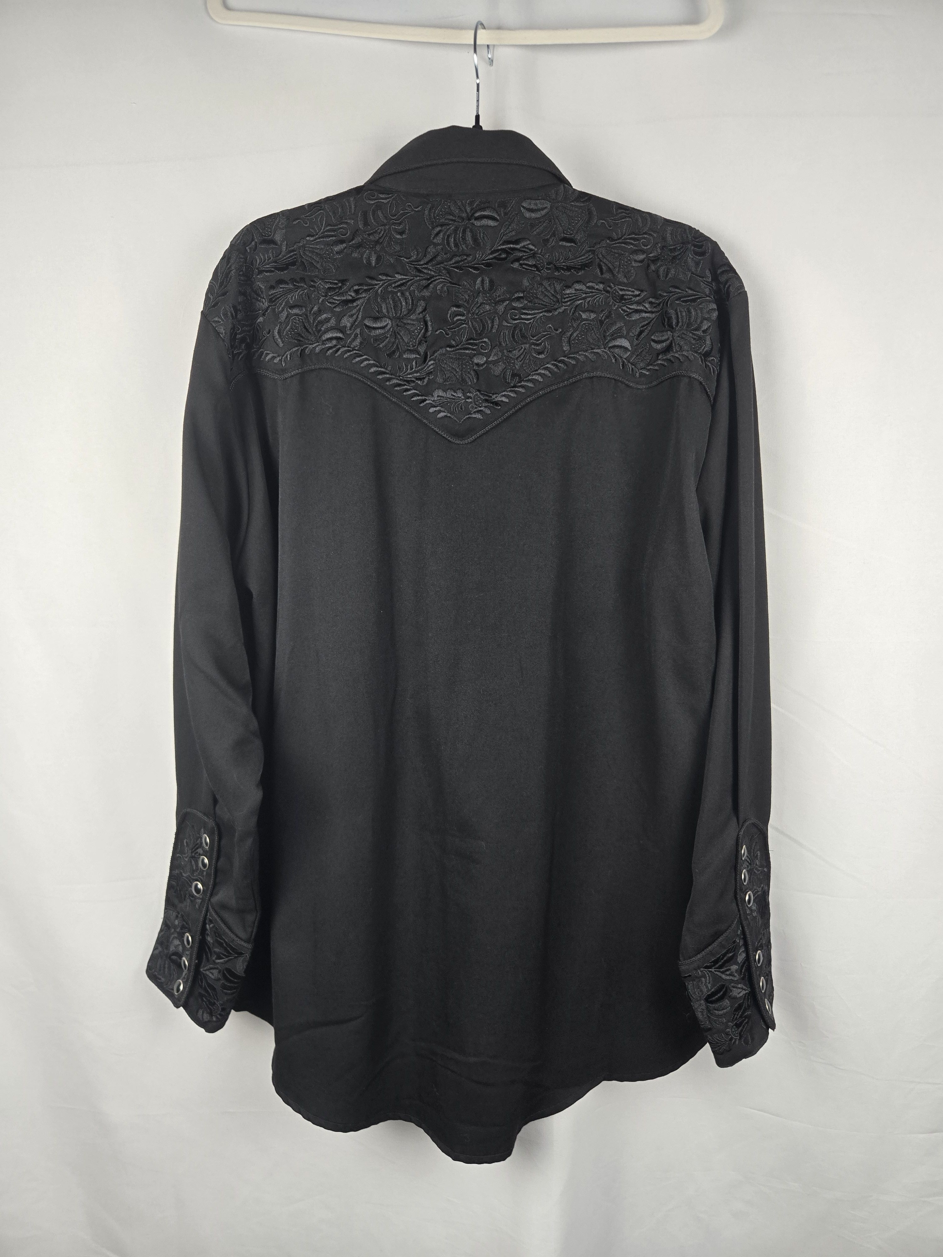 Scully Authentic Western Snap Button Scully Embroidered Black Size US L / EU 52-54 / 3 - 2 Thumbnail