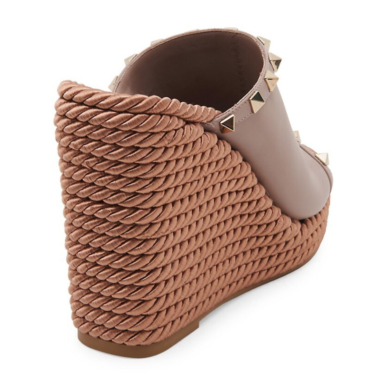 Valentino Valentino Rockstud Torchon Poudre Nude Backless Platform Size US 11 / IT 41 - 10 Thumbnail