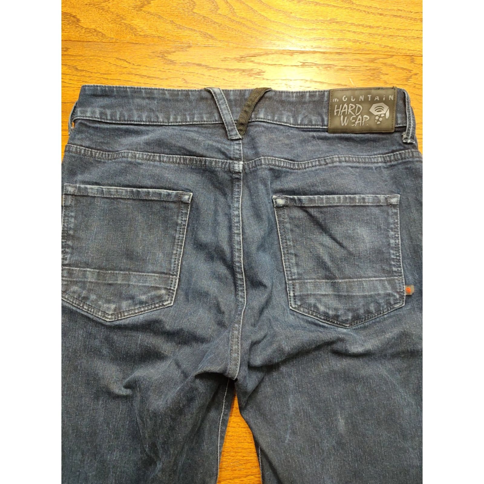 Mountain Hardwear VINTAGE Mountain Hardwear Jeans Mens 30x32 Straight Stretch Denim Blue 5-Pocket Logo Zipper Comfortable Outdoor Mens Size US 30 / EU 46 - 3 Thumbnail