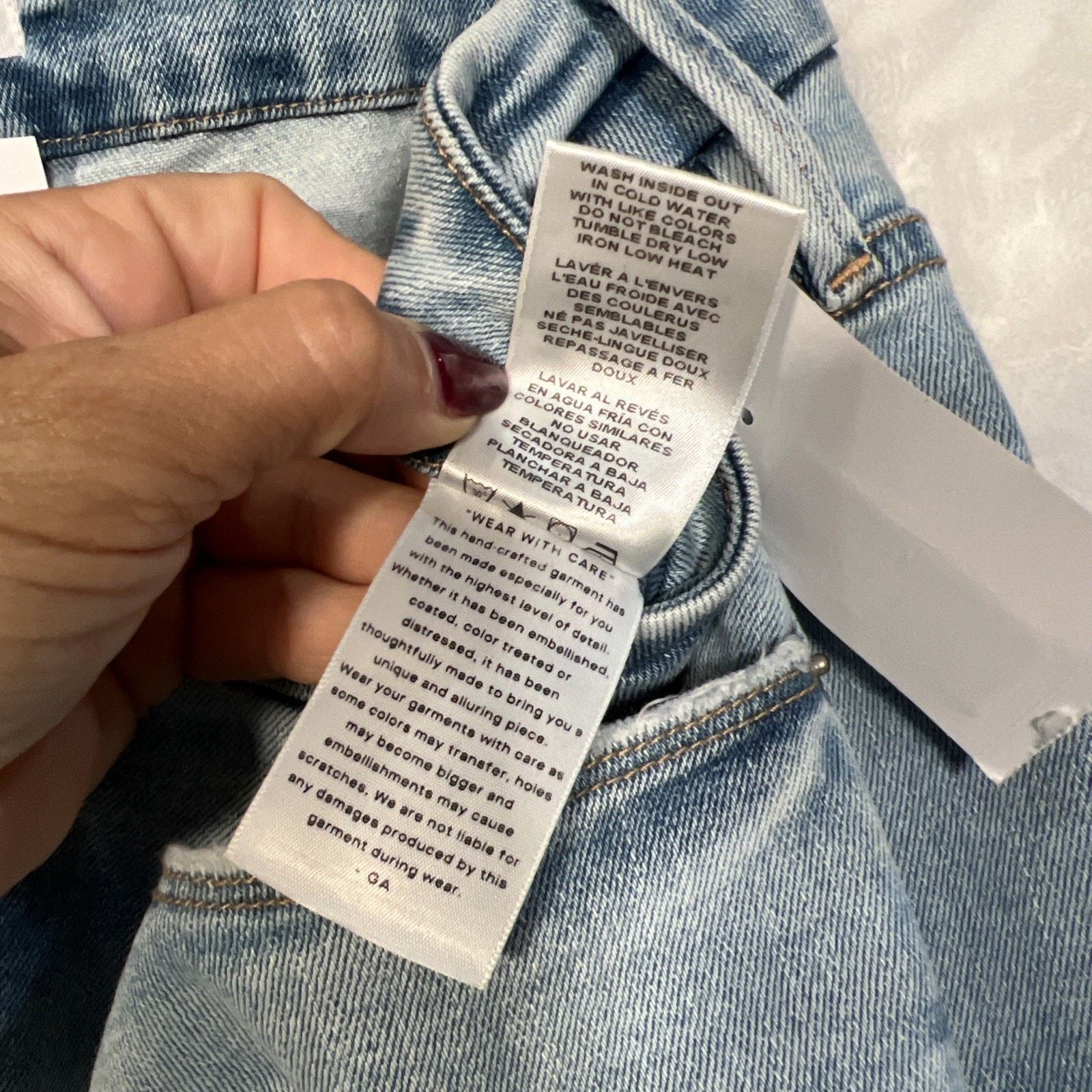 Good American NWT Good American Good Classic High Rise Crossover Size 38" / US 16 / IT 52 - 6 Thumbnail