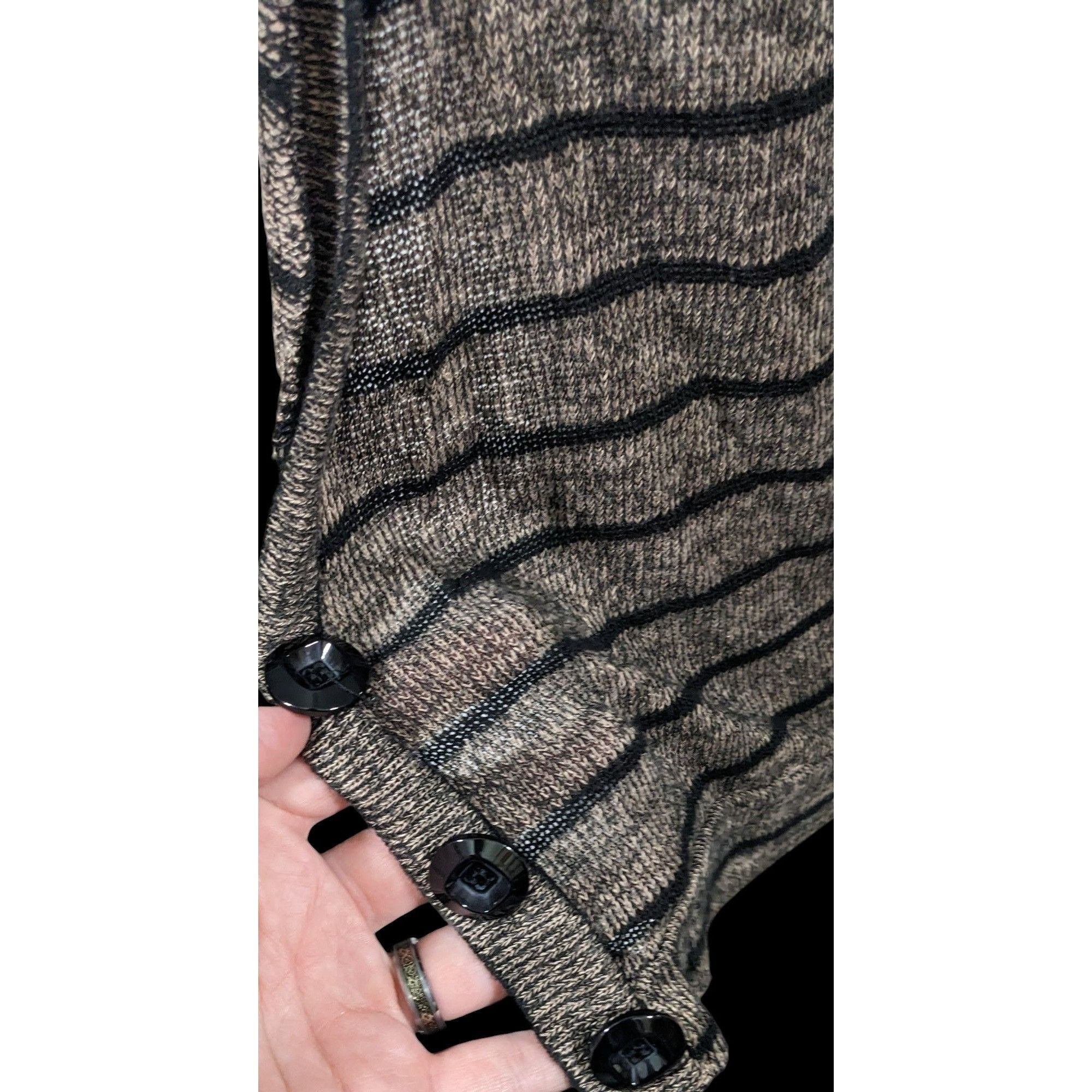 American Rag Retro Preppy Black And Brown Lace Cardigan by American Rag Size S / US 4 / IT 40 - 7 Thumbnail