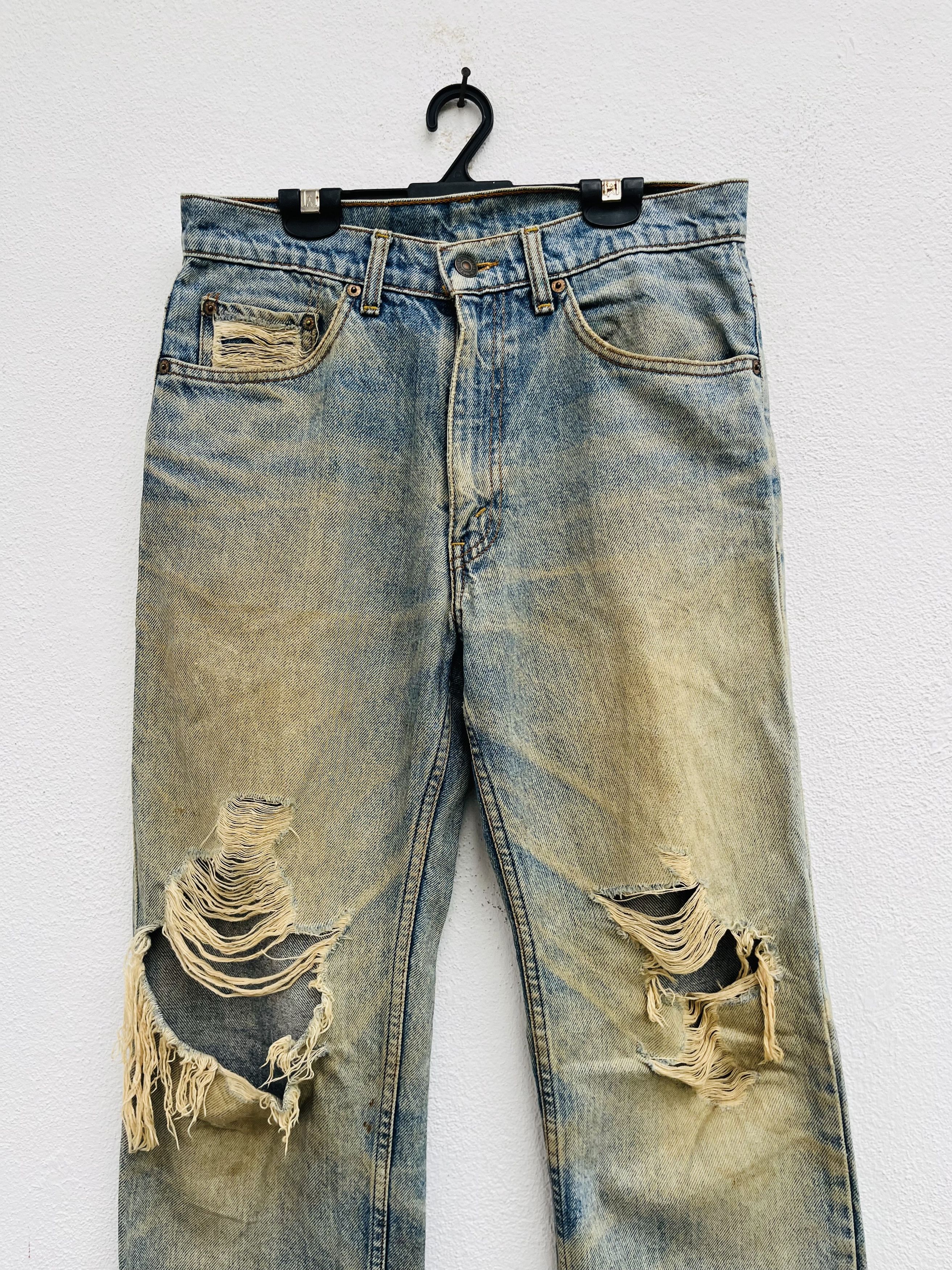 Japanese Brand × Levi's Vintage Clothing Vintage 90s Levis Distressed Nirvana Fashion Style Size US 30 / EU 46 - 3 Thumbnail