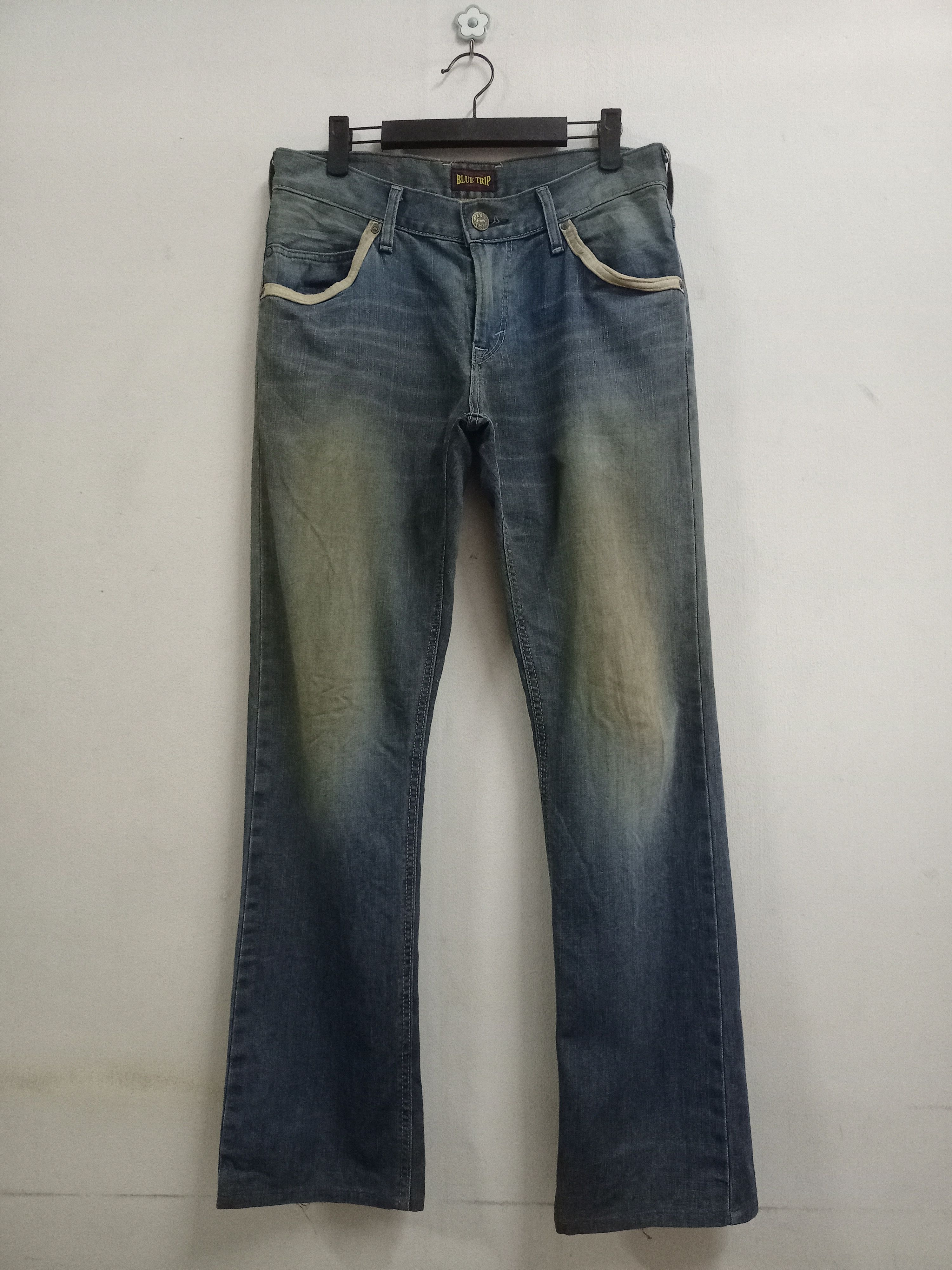 Edwin Vintage Japanese Edwin Blue Trip Mud Wash Loose Jeans Size US 30 / EU 46 - 1 Thumbnail