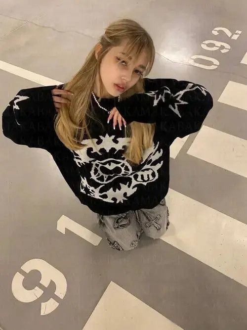 Japanese Brand Womens Y2k Harajuku Pattern Kawaii Retro Cute Size ONE SIZE - 7 Thumbnail