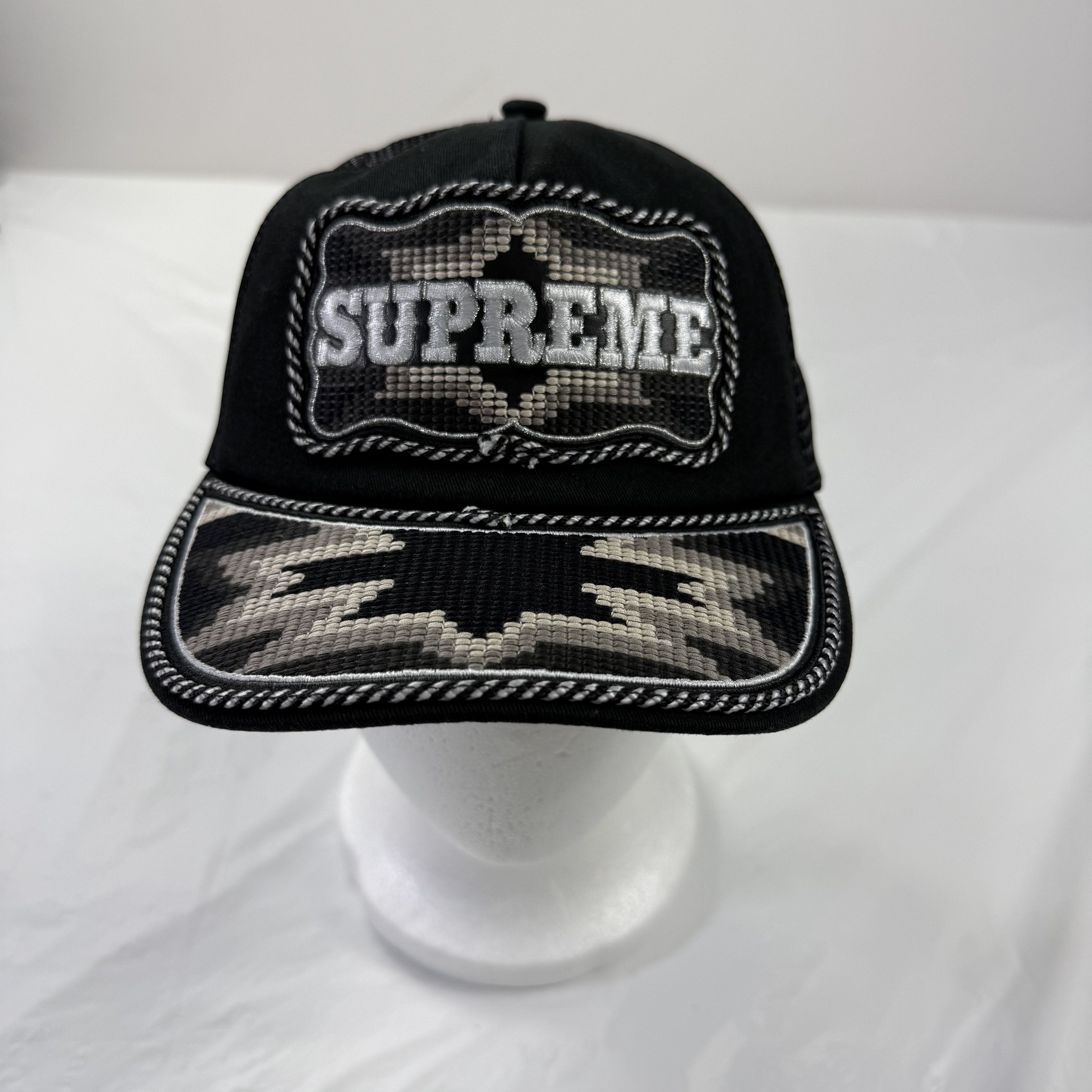 Supreme Supreme Vaquero Mesh Back 5-Panel Hat Cap Black | Grailed