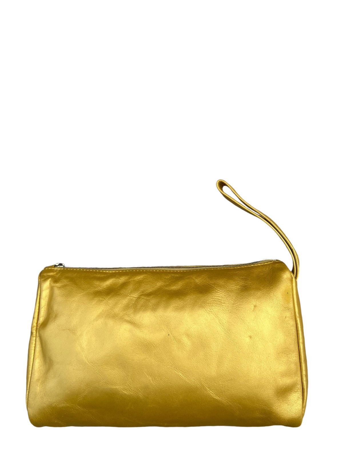 A.P.C. Vintage A.P.C. Patina Leather Yellow Gold Clutch Bag Size ONE SIZE - 5 Thumbnail