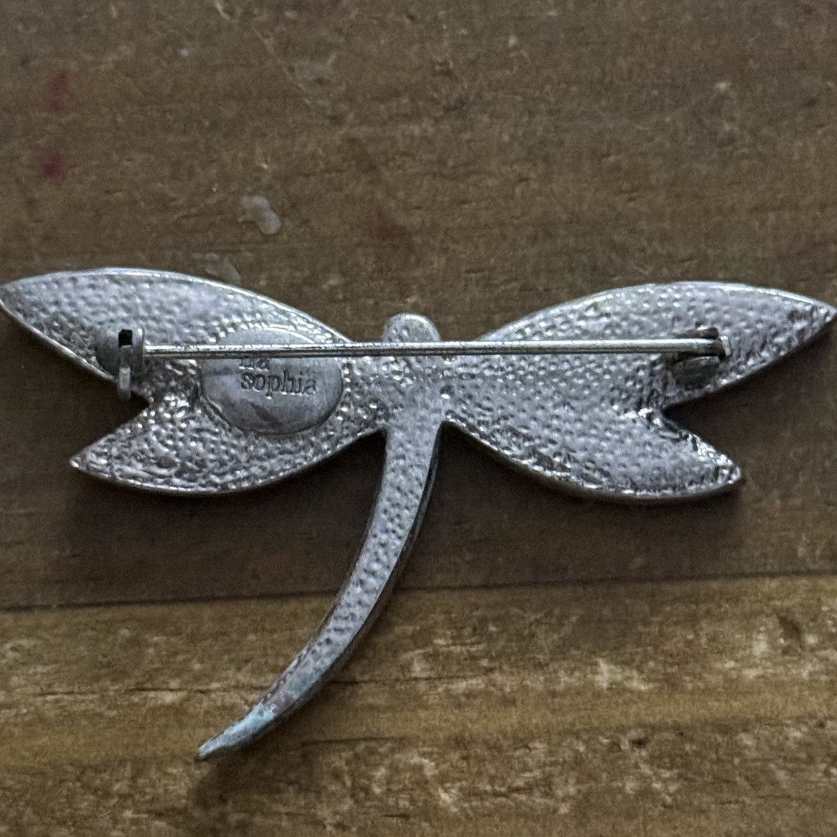 Other Lia Sophia silver tone abalone dragonfly brooch Size ONE SIZE - 4 Thumbnail