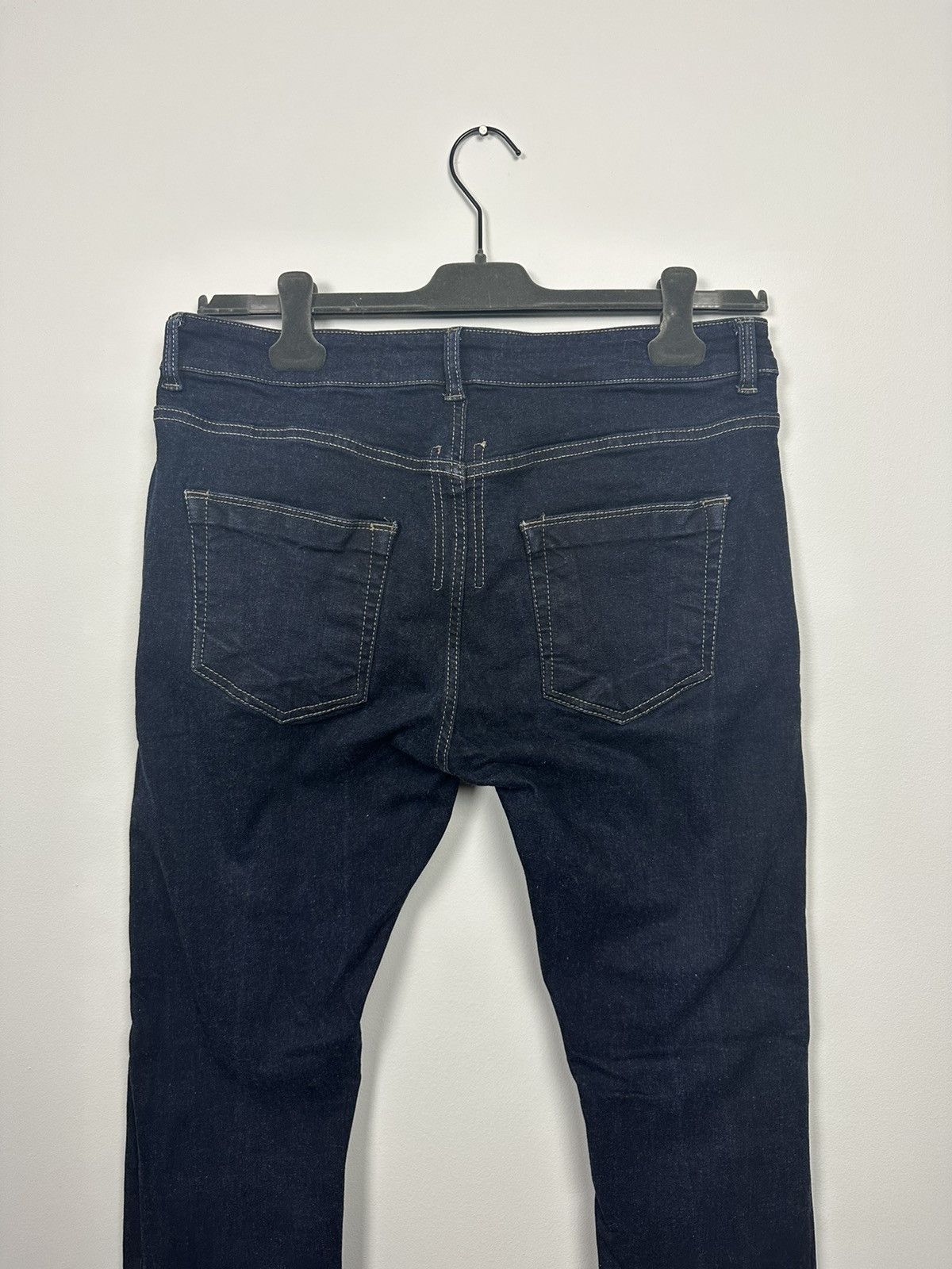 Rick Owens Dirty Blue Detroit Cut Denim Size US 33 - 7 Thumbnail