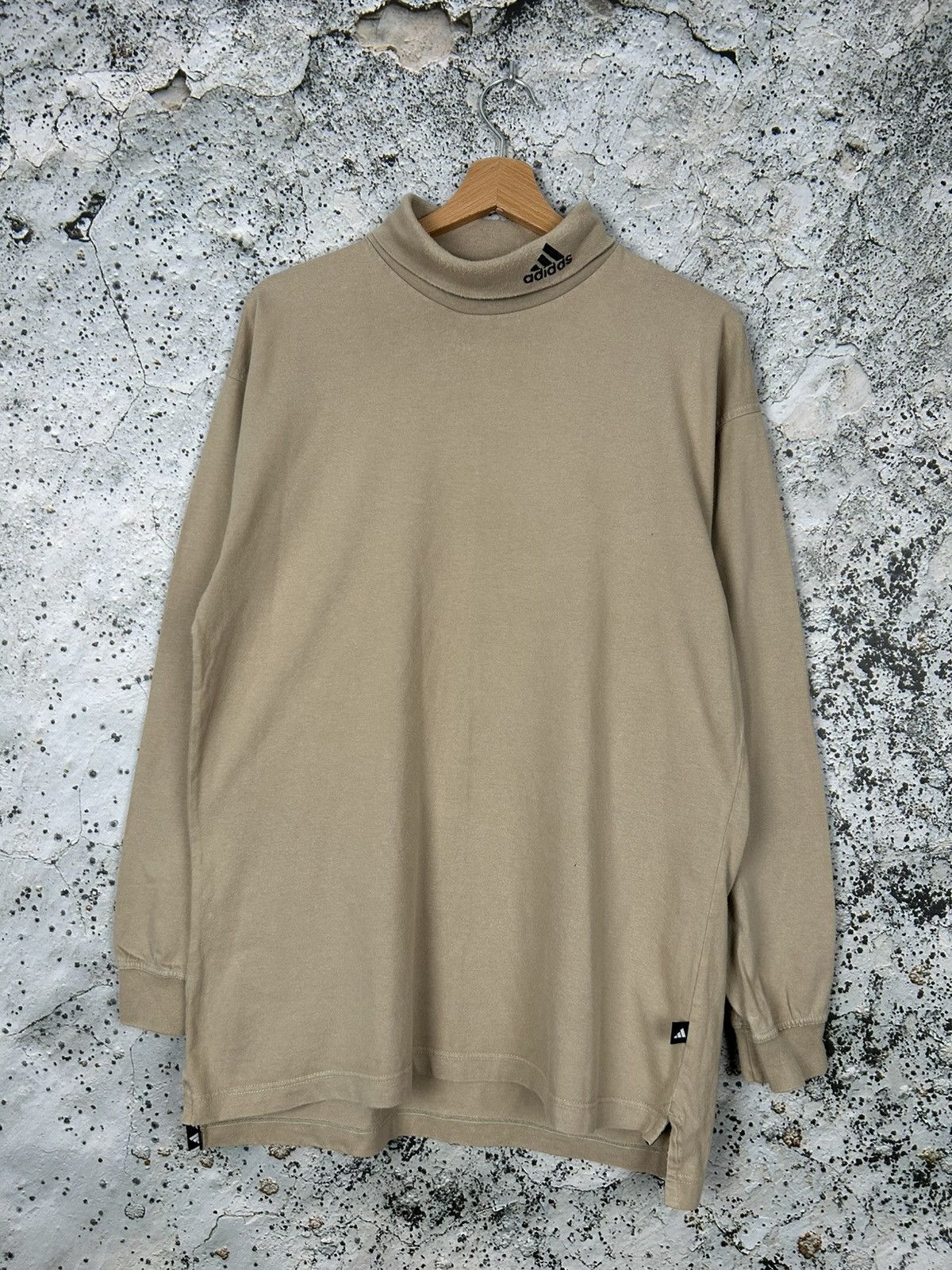 Adidas Vintage Adidas 90s Turtle Neck Longsleeve Sportswear Hype Size US M / EU 48-50 / 2 - 1 Thumbnail